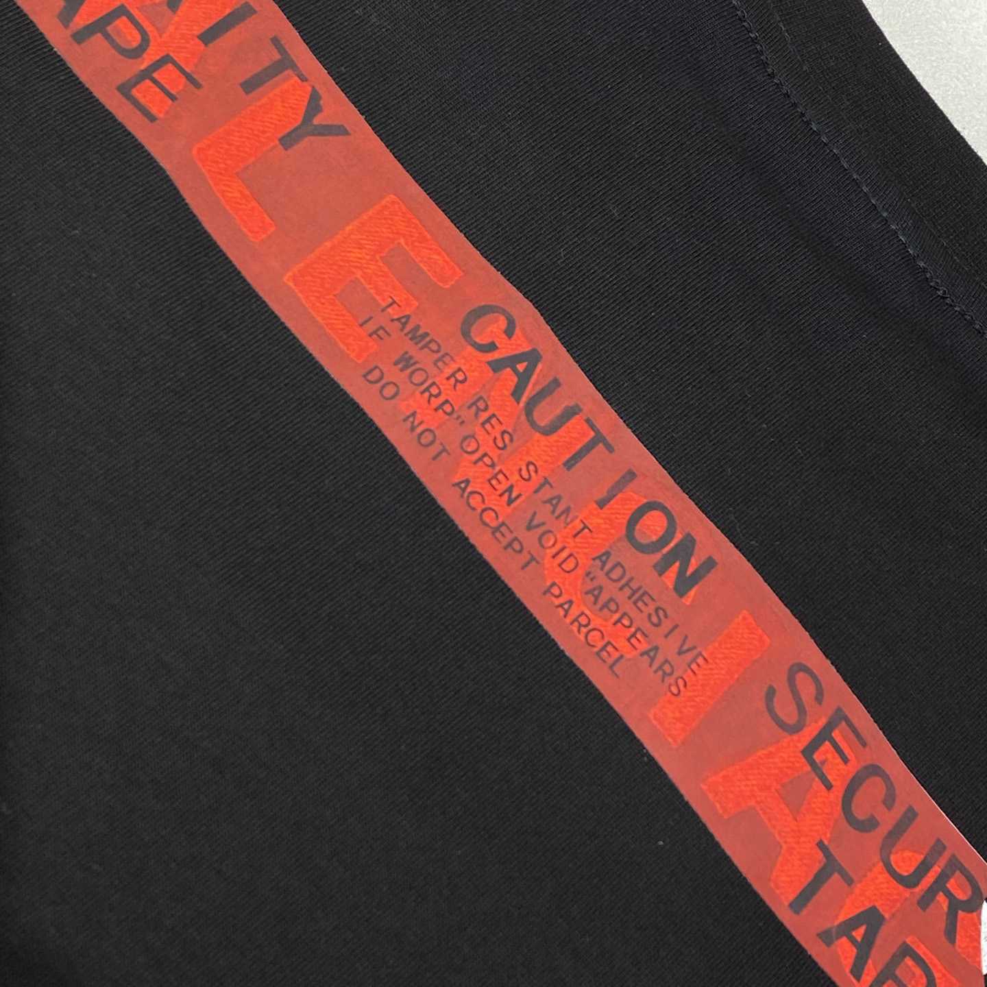 Balenciaga Taped Balenciaga Back T-Shirt Medium Fit In Black - DopestKickz