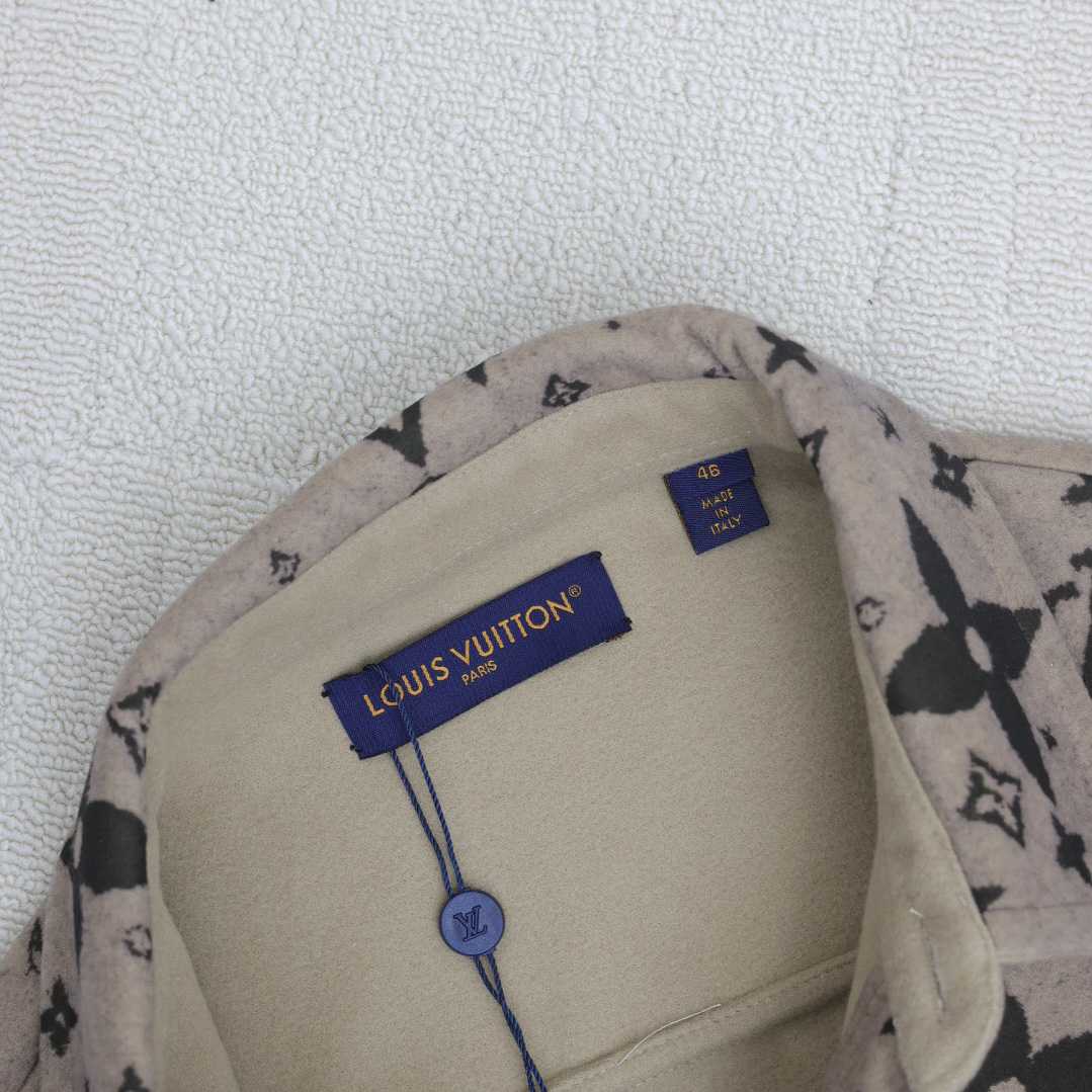 Louis Vuitton Monogram Double Face Wool, Silk And Cashmere-Blend Overshirt  1AFYF5 - DopestKickz