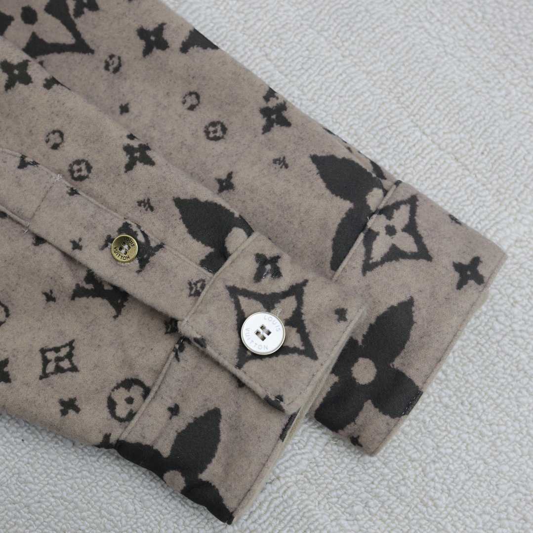 Louis Vuitton Monogram Double Face Wool, Silk And Cashmere-Blend Overshirt  1AFYF5 - DopestKickz