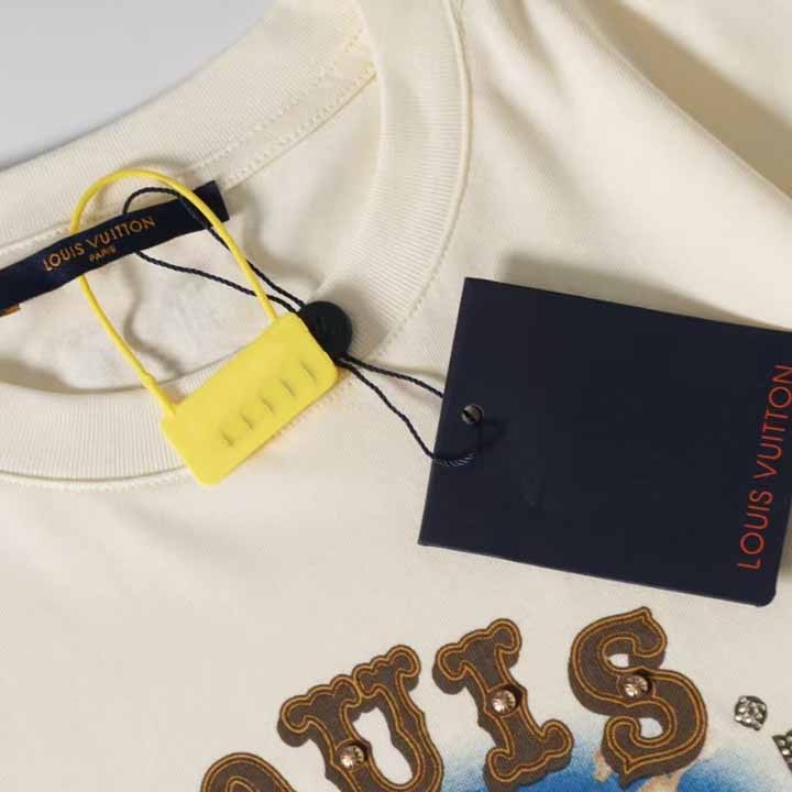 Louis Vuitton Graphic Cotton And Linen-Blend T-Shirt     1AFWUV - DopestKickz