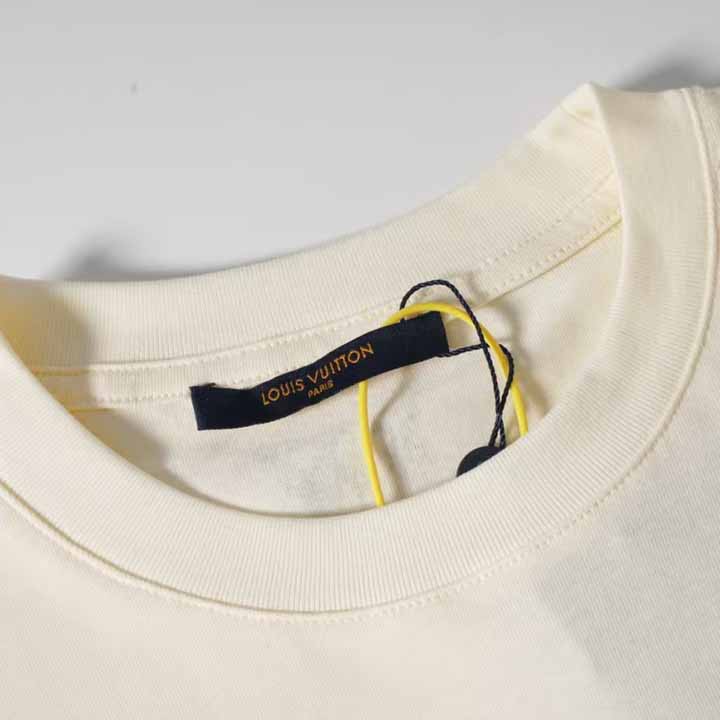 Louis Vuitton Graphic Cotton And Linen-Blend T-Shirt     1AFWUV - DopestKickz