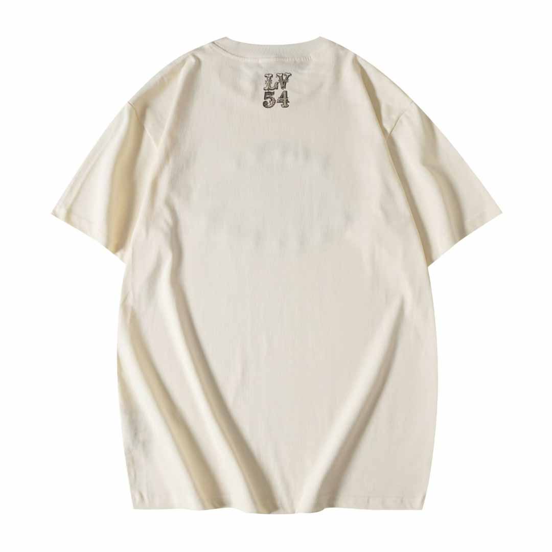 Louis Vuitton Graphic Cotton And Linen-Blend T-Shirt     1AFWUV - DopestKickz