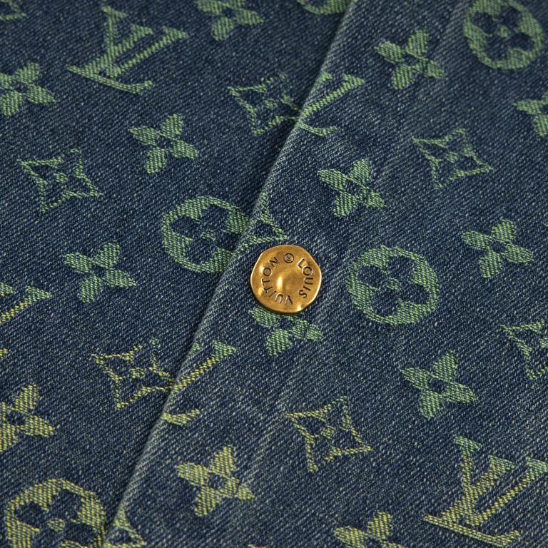 Louis Vuitton Rainbow Monogram Short-Sleeved Denim Shirt - DopestKickz