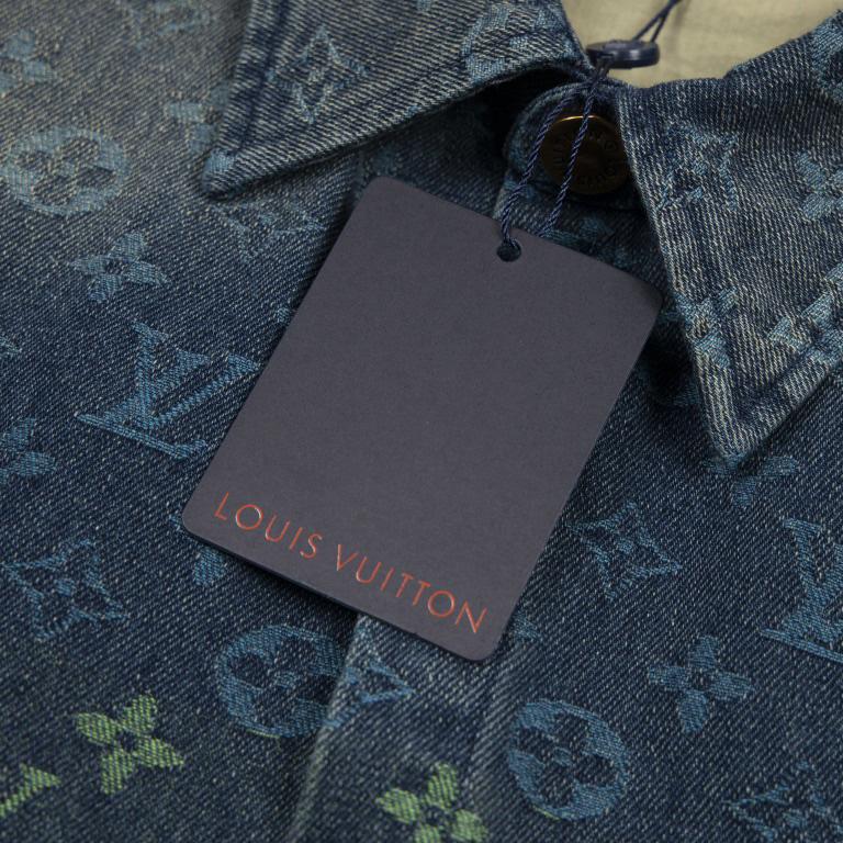 Louis Vuitton Rainbow Monogram Short-Sleeved Denim Shirt - DopestKickz