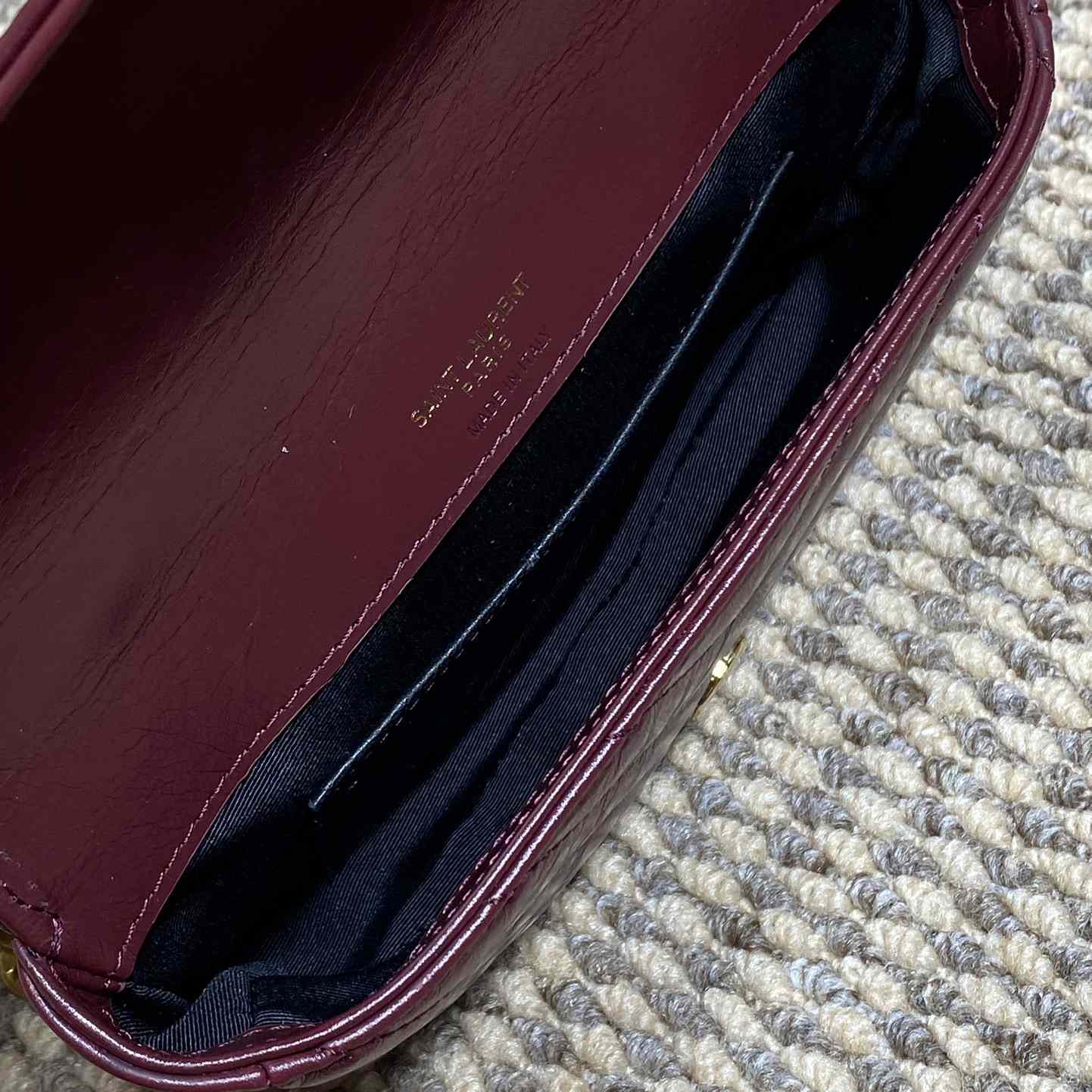 Saint Laurent College Mini In Shiny Leather - DopestKickz