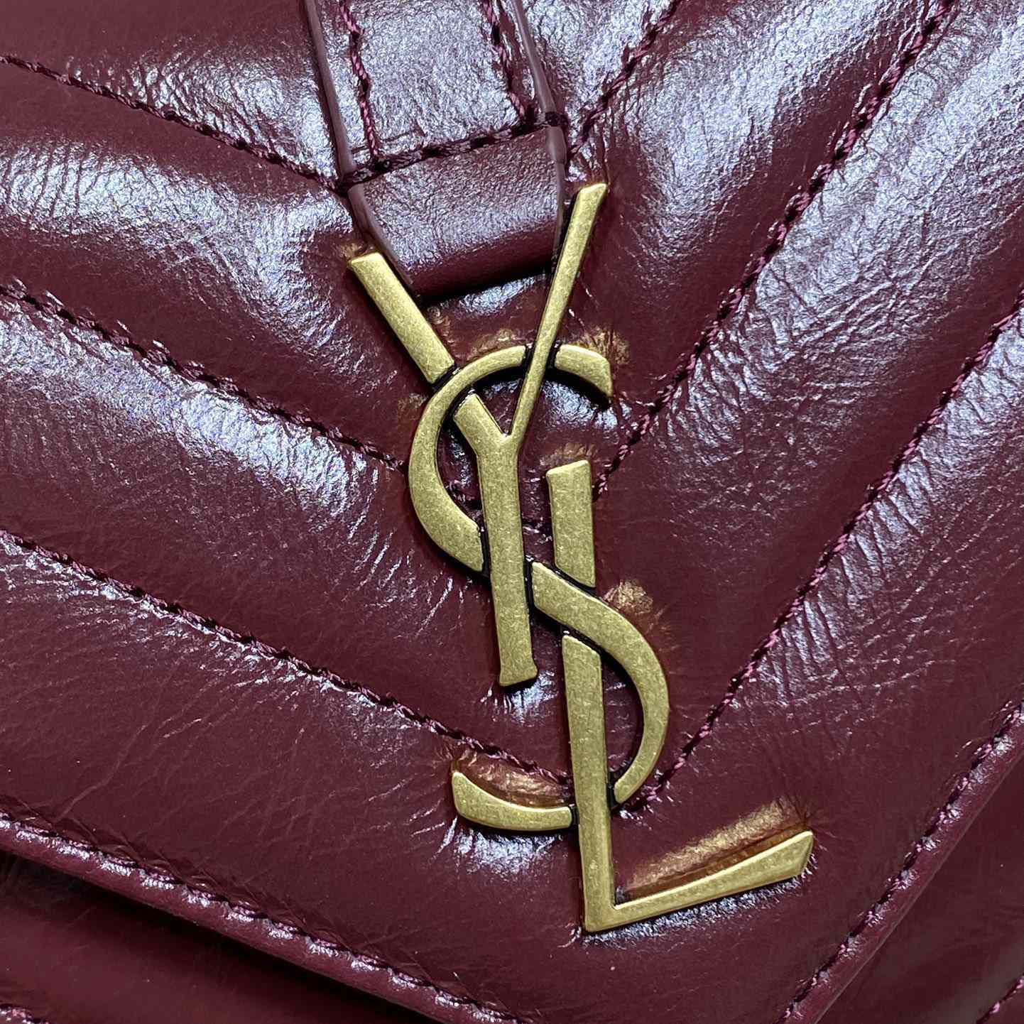 Saint Laurent College Mini In Shiny Leather - DopestKickz