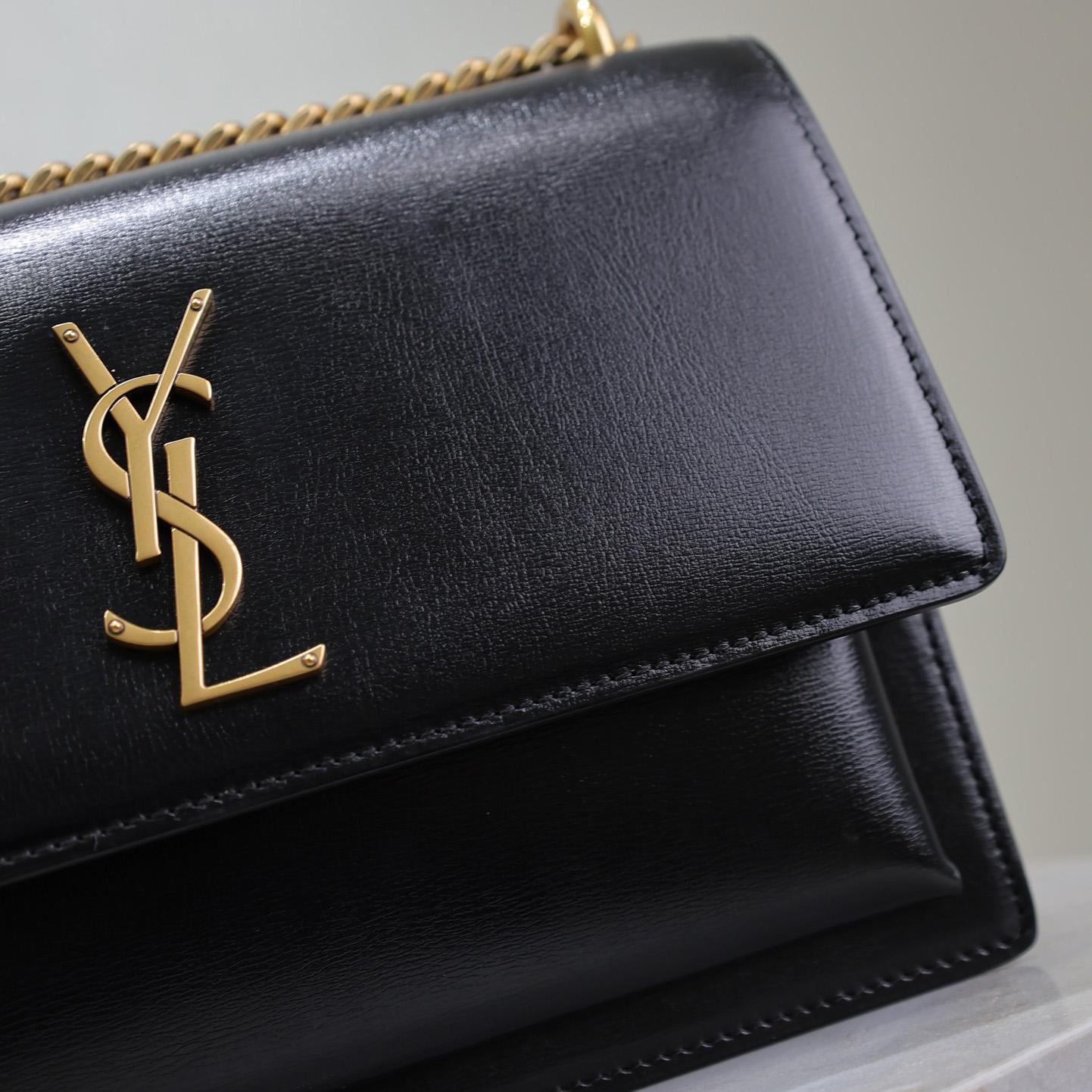 Saint Laurent Women Sunset Medium Leather Shoulder Bag （22x8x16 cm） - DopestKickz