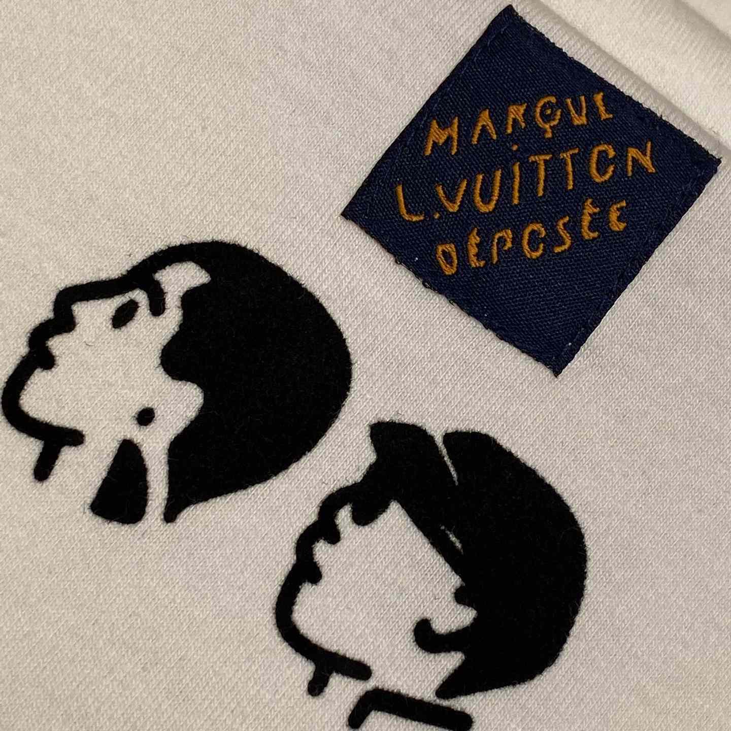 Louis Vuitton Short-Sleeved Cotton Crewneck   - DopestKickz