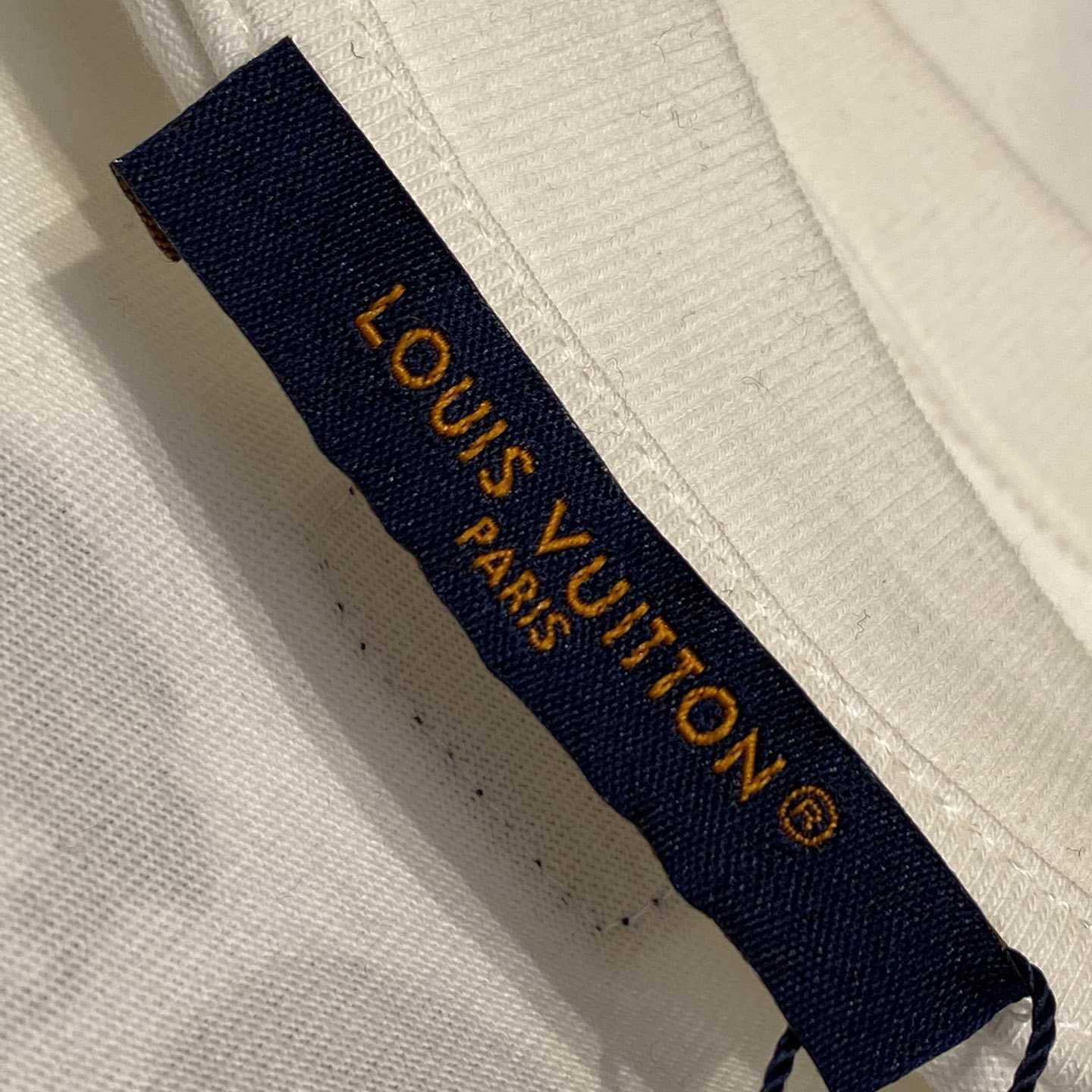 Louis Vuitton Short-Sleeved Cotton Crewneck   - DopestKickz