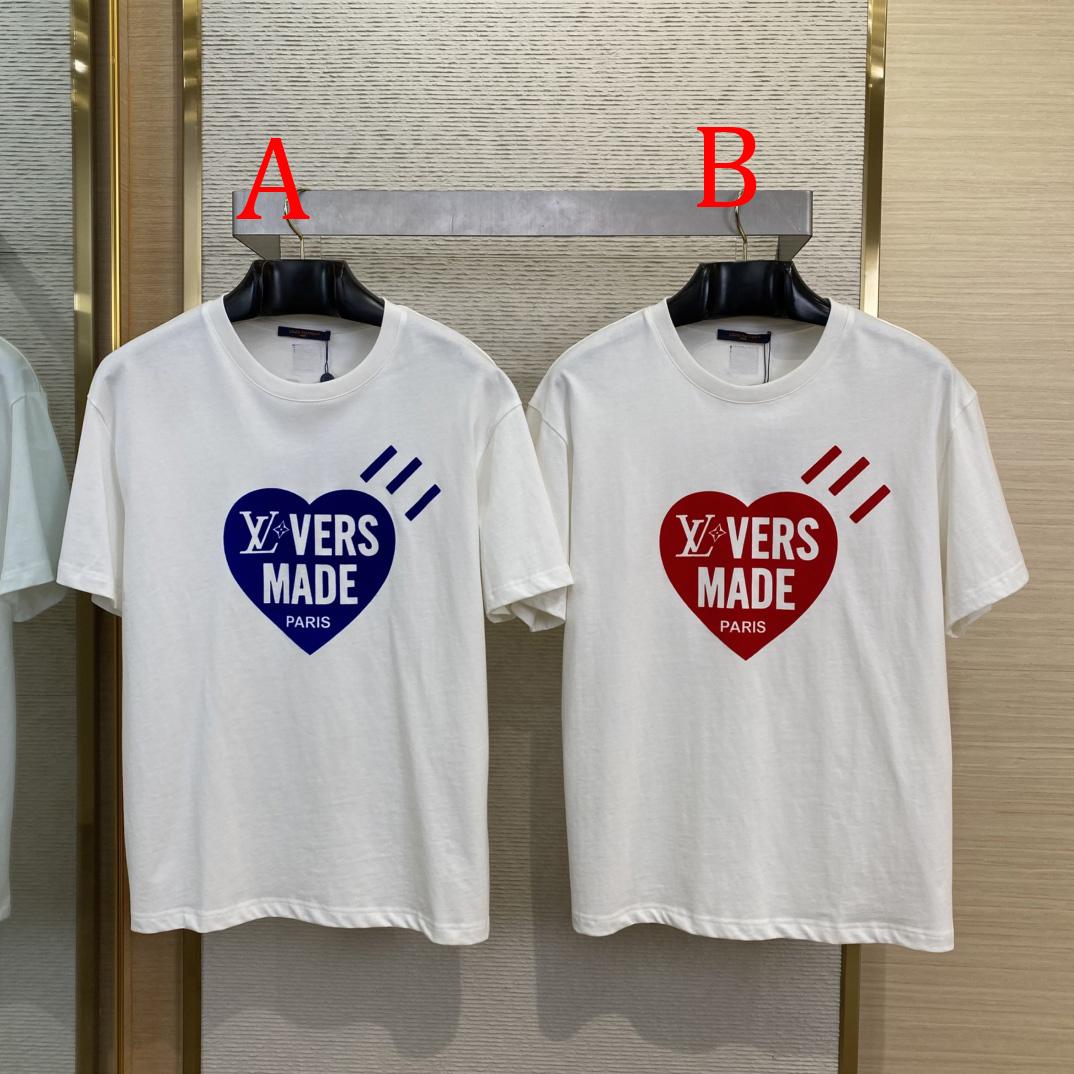 Louis Vuitton Short-Sleeved Cotton Crewneck   - DopestKickz