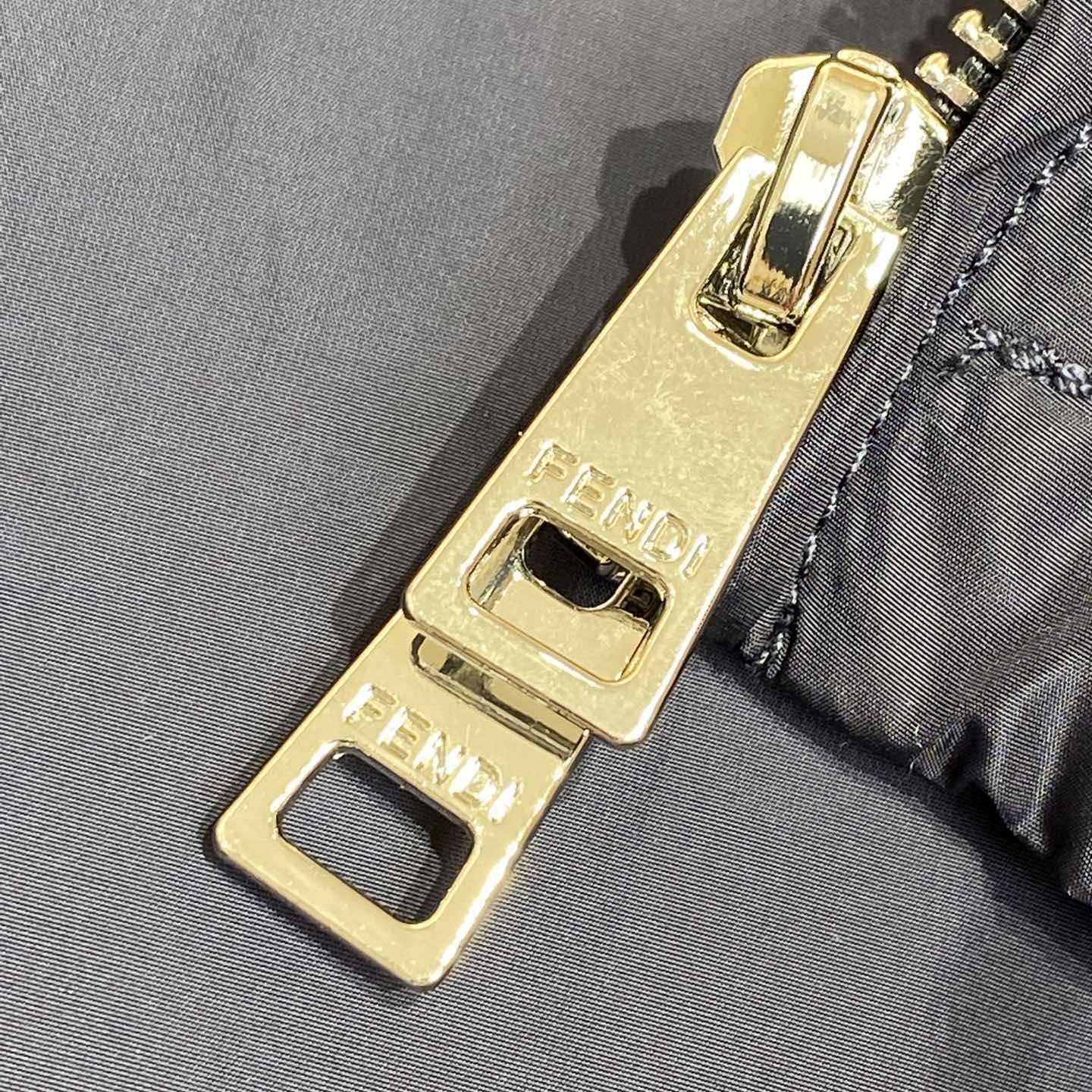 Fendi Blue Technical Fabric Blouson - DopestKickz