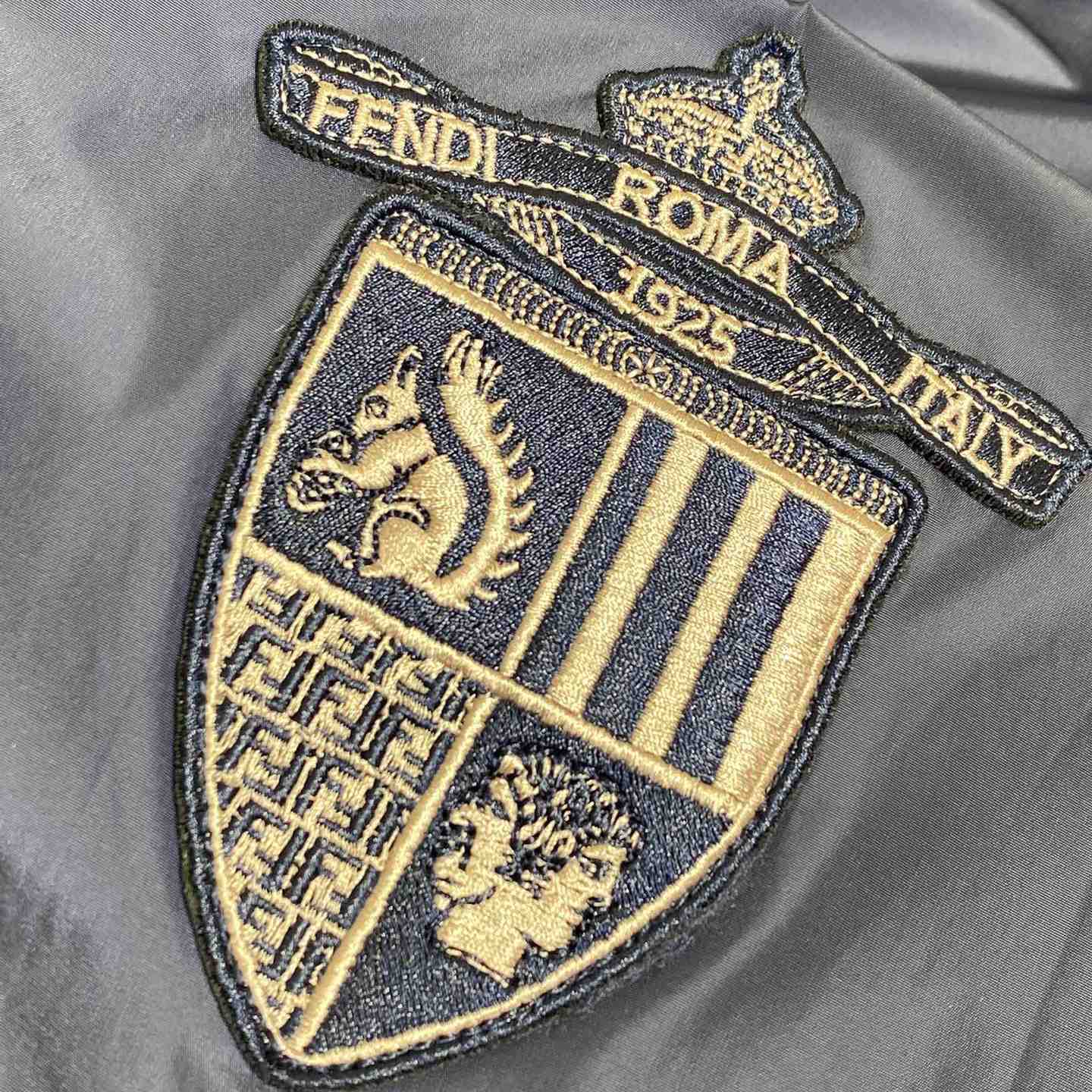 Fendi Blue Technical Fabric Blouson - DopestKickz