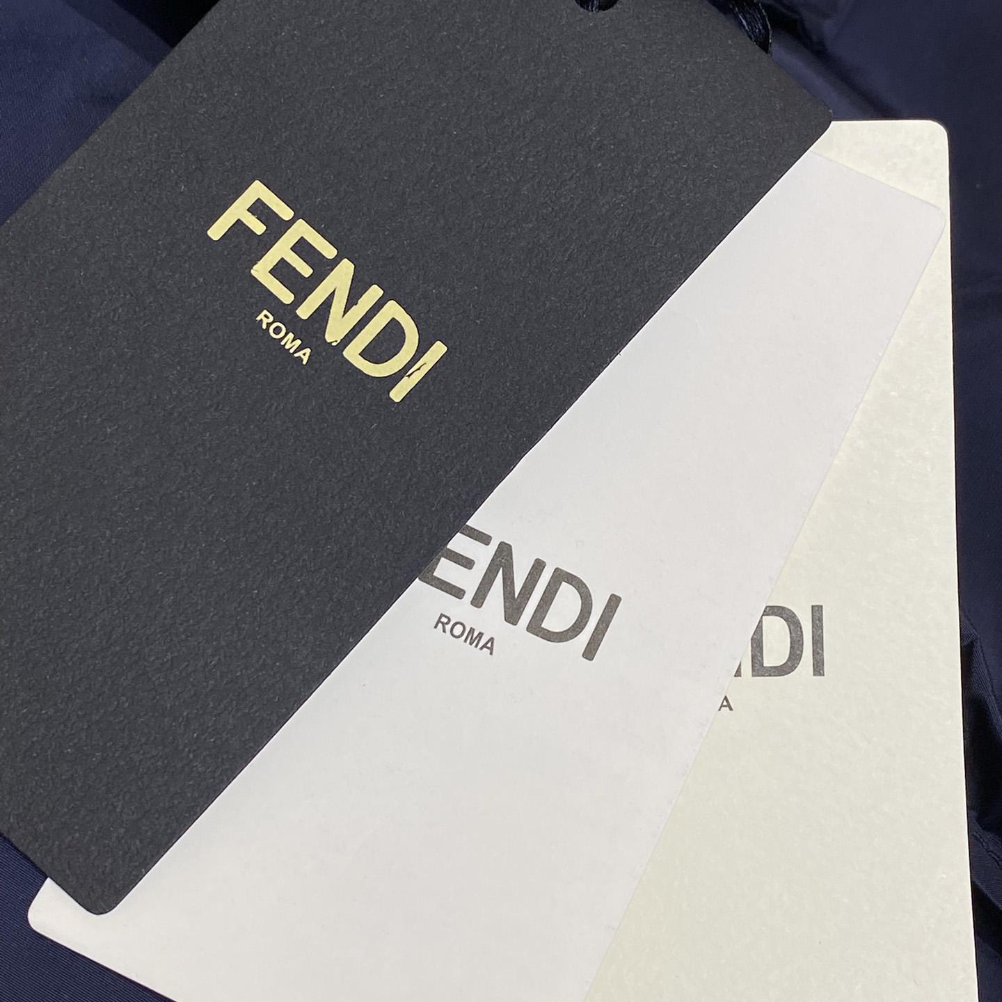 Fendi Blue Technical Fabric Blouson - DopestKickz