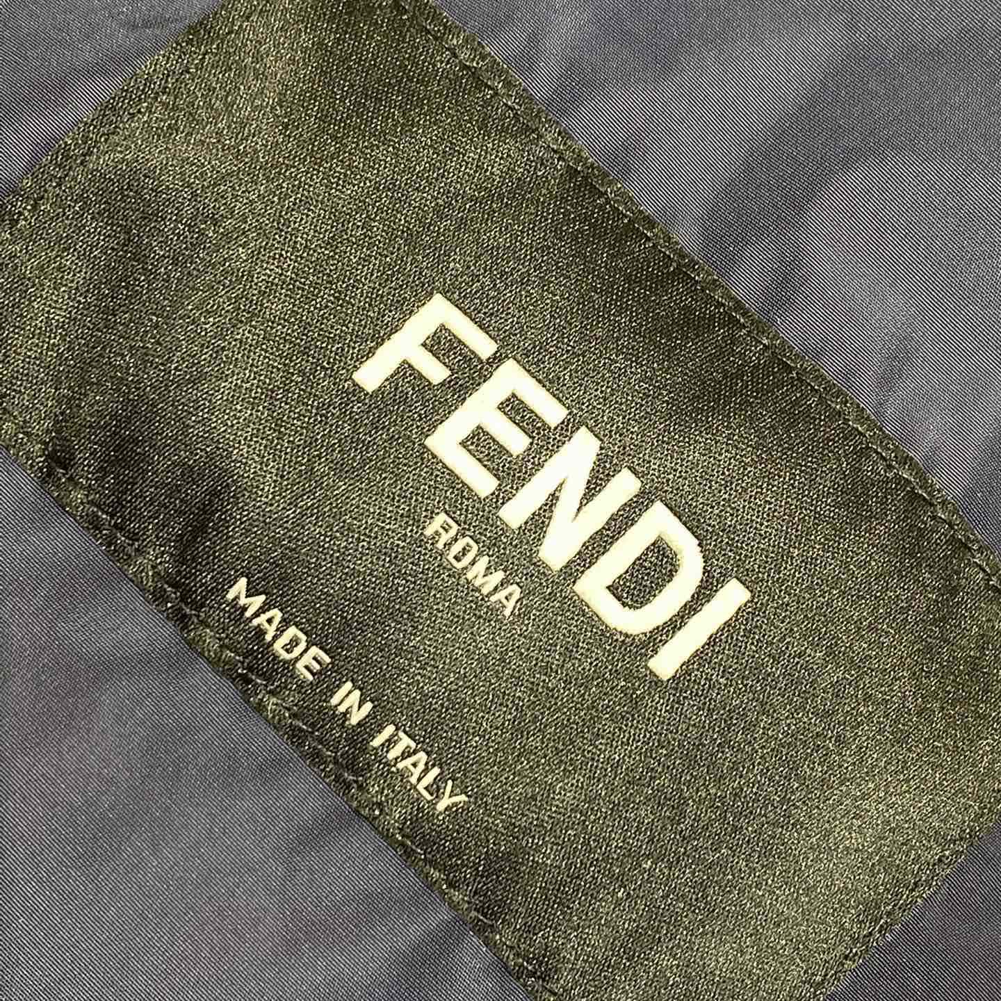 Fendi Blue Technical Fabric Blouson - DopestKickz