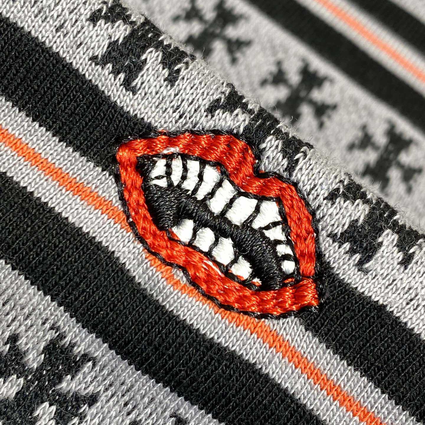 Chrome Hearts Script Logo Stripe Short Sleeve Tee - DopestKickz