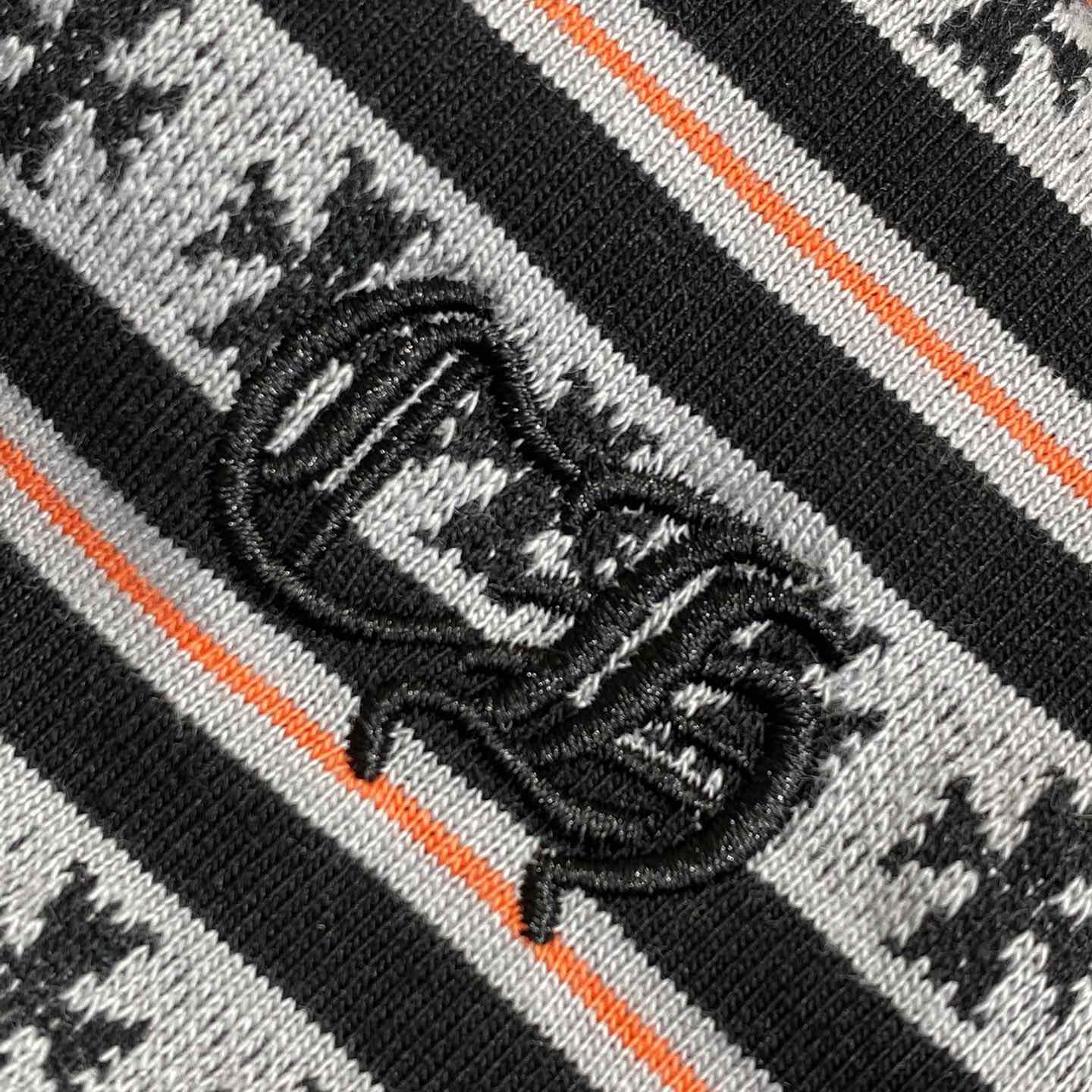 Chrome Hearts Script Logo Stripe Short Sleeve Tee - DopestKickz