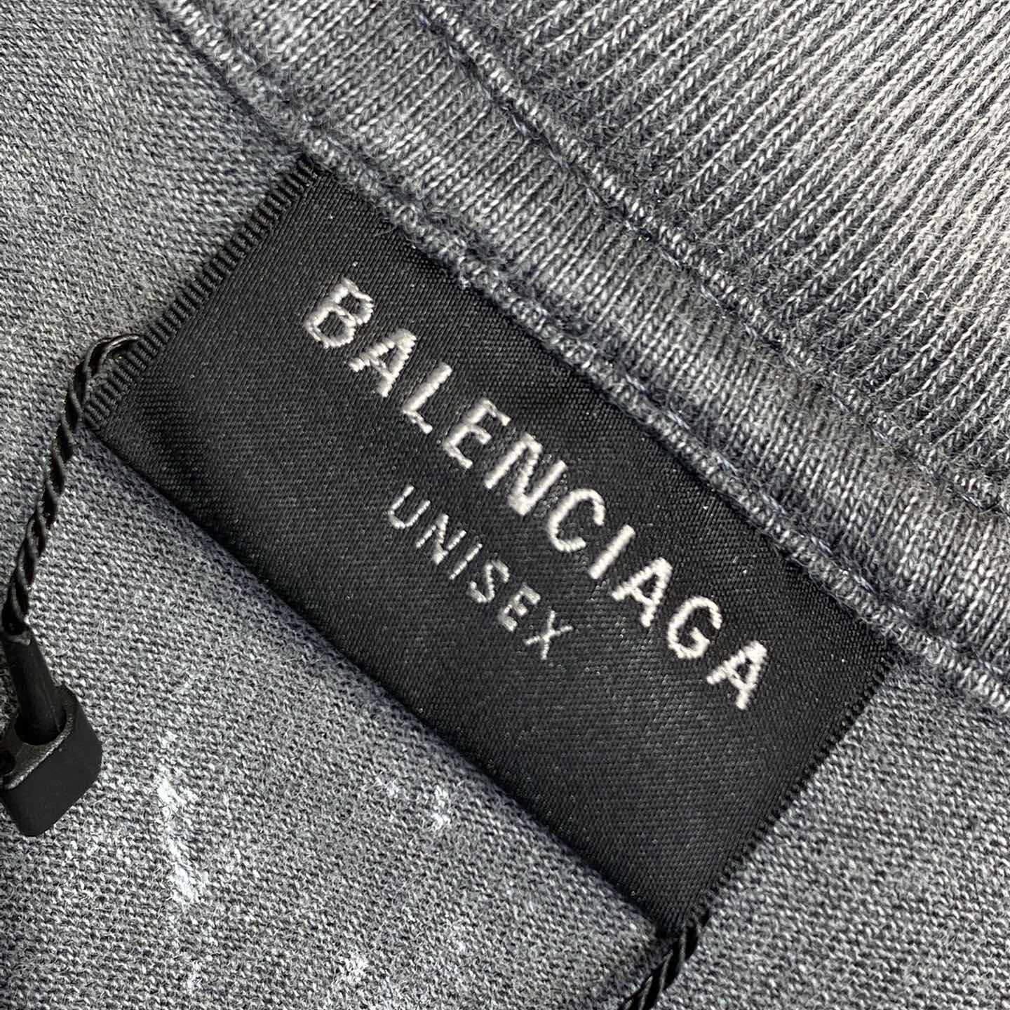 Balenciaga Back T-Shirt Medium Fit In Grey - DopestKickz