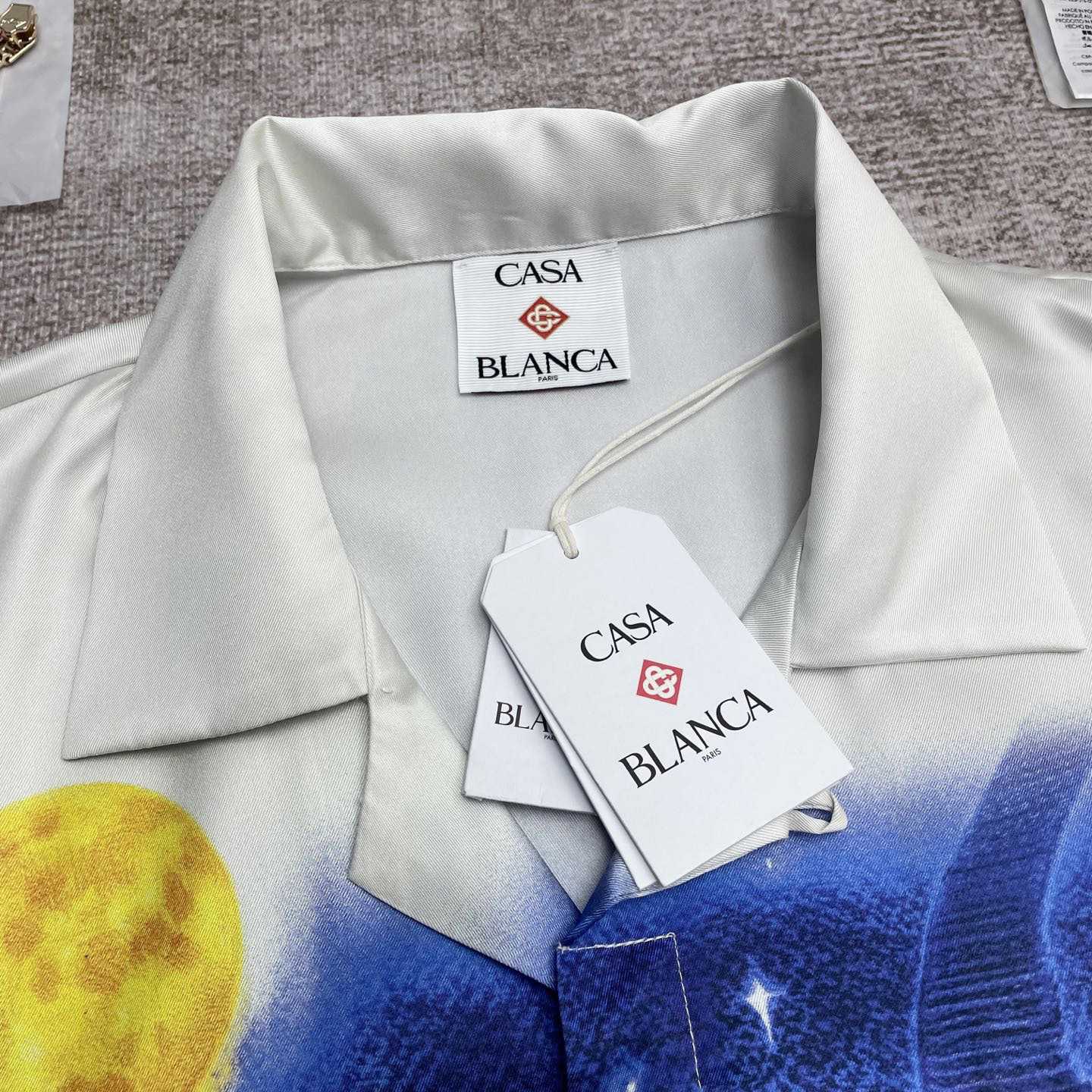 Casablanca Midnight Acropolis Silk Shirt   CA3530 - DopestKickz