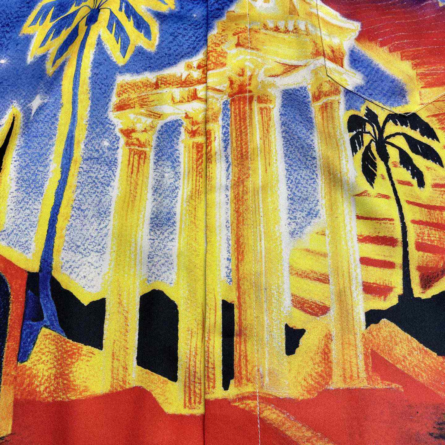 Casablanca Midnight Acropolis Silk Shirt   CA3530 - DopestKickz