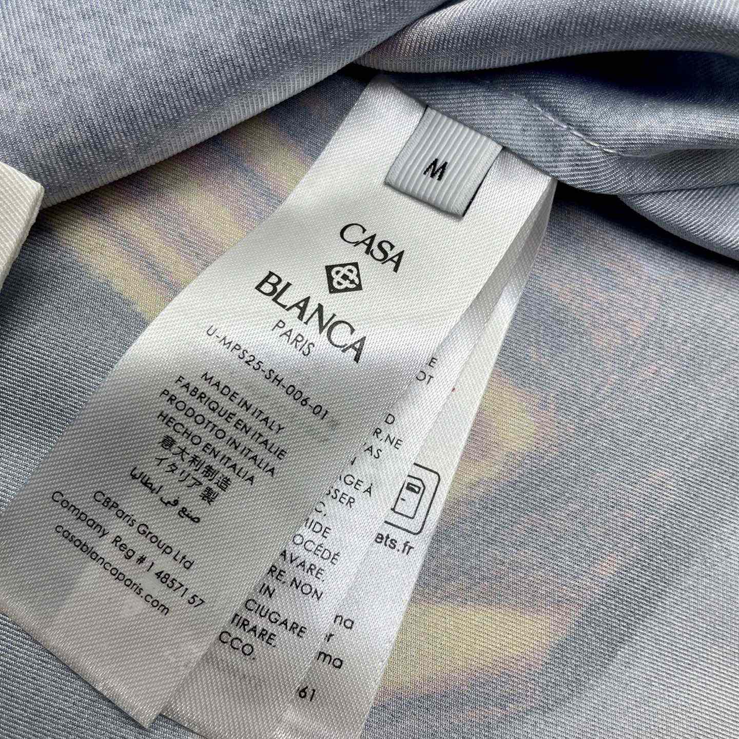 Casablanca Midnight Acropolis Silk Shirt   CA3530 - DopestKickz