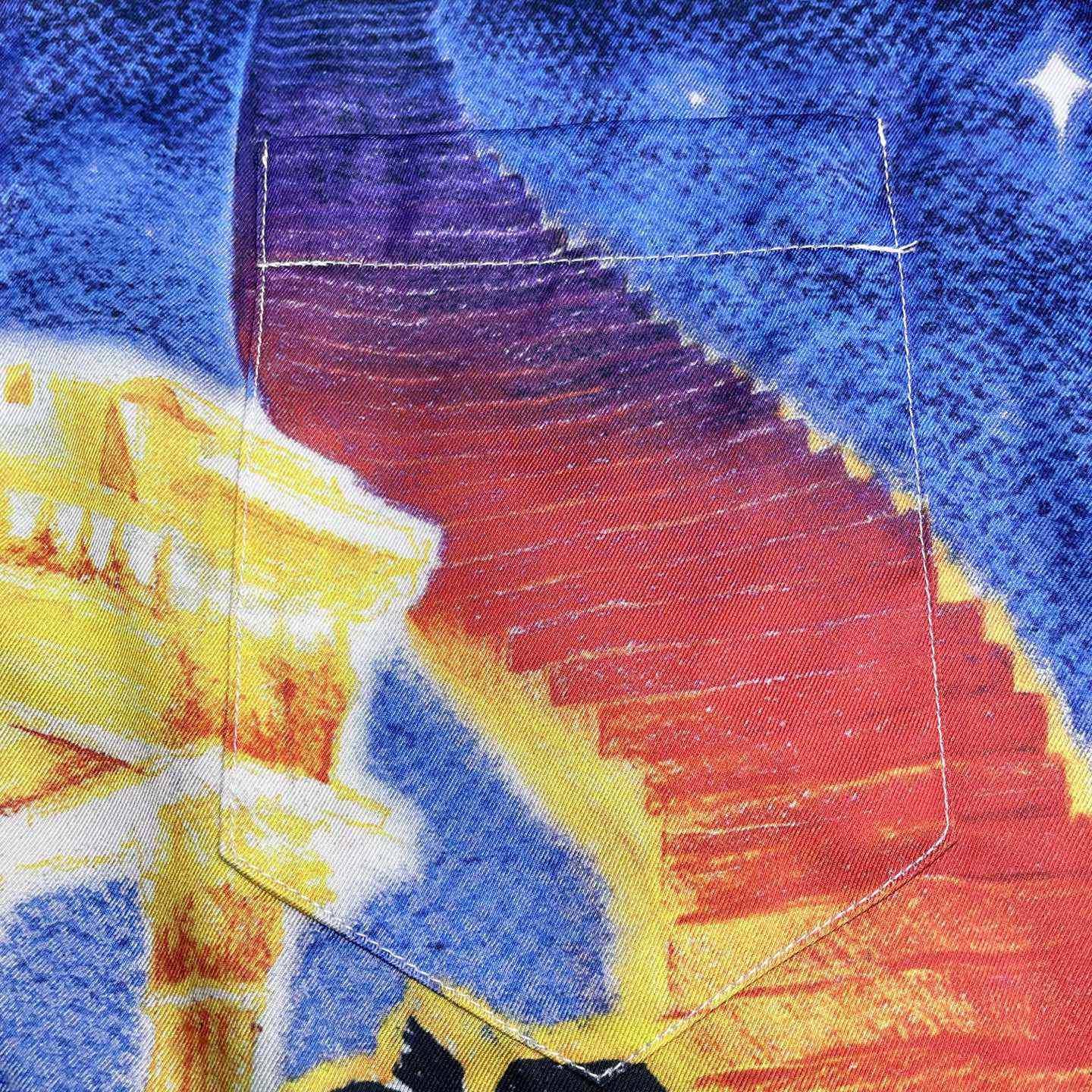 Casablanca Midnight Acropolis Silk Shirt   CA3530 - DopestKickz