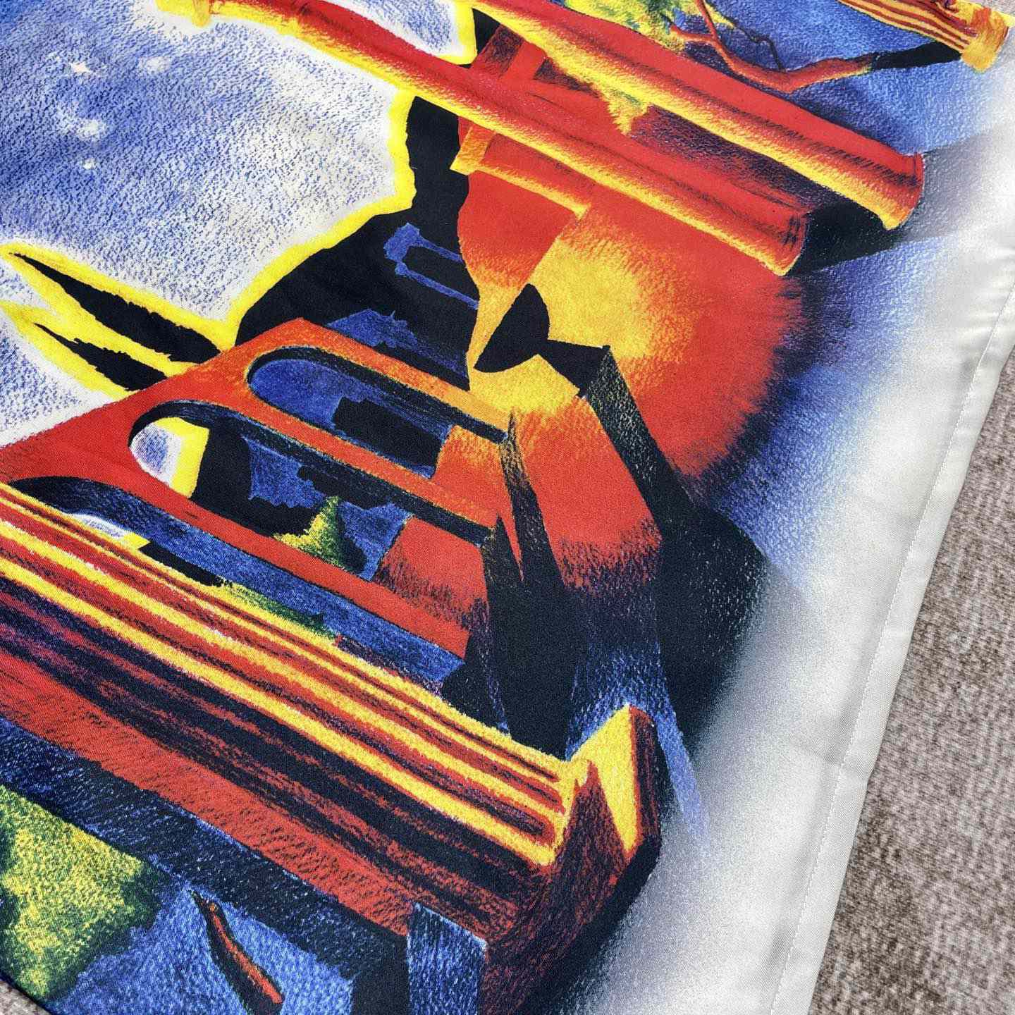 Casablanca Midnight Acropolis Silk Shirt   CA3530 - DopestKickz