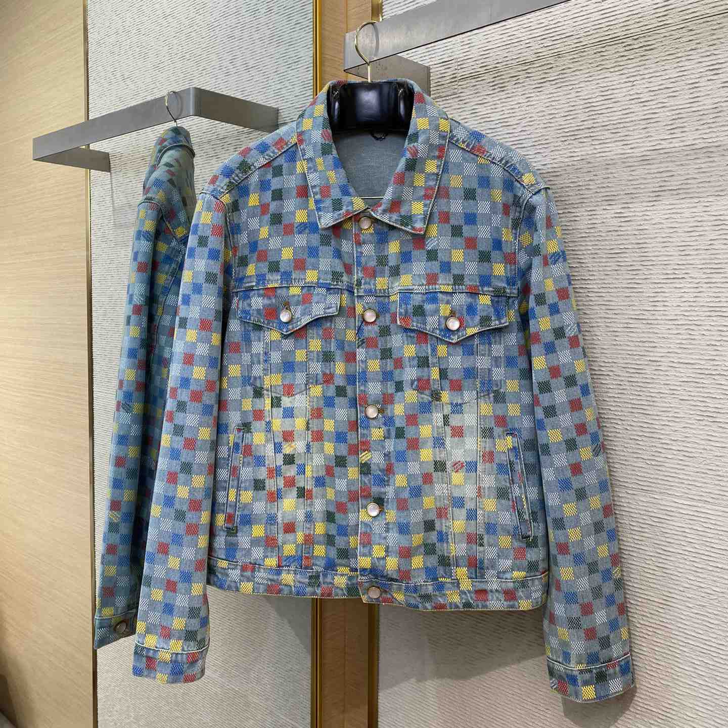 Louis Vuitton Damier Denim Trucker Jacket    1AHBE2 - DopestKickz