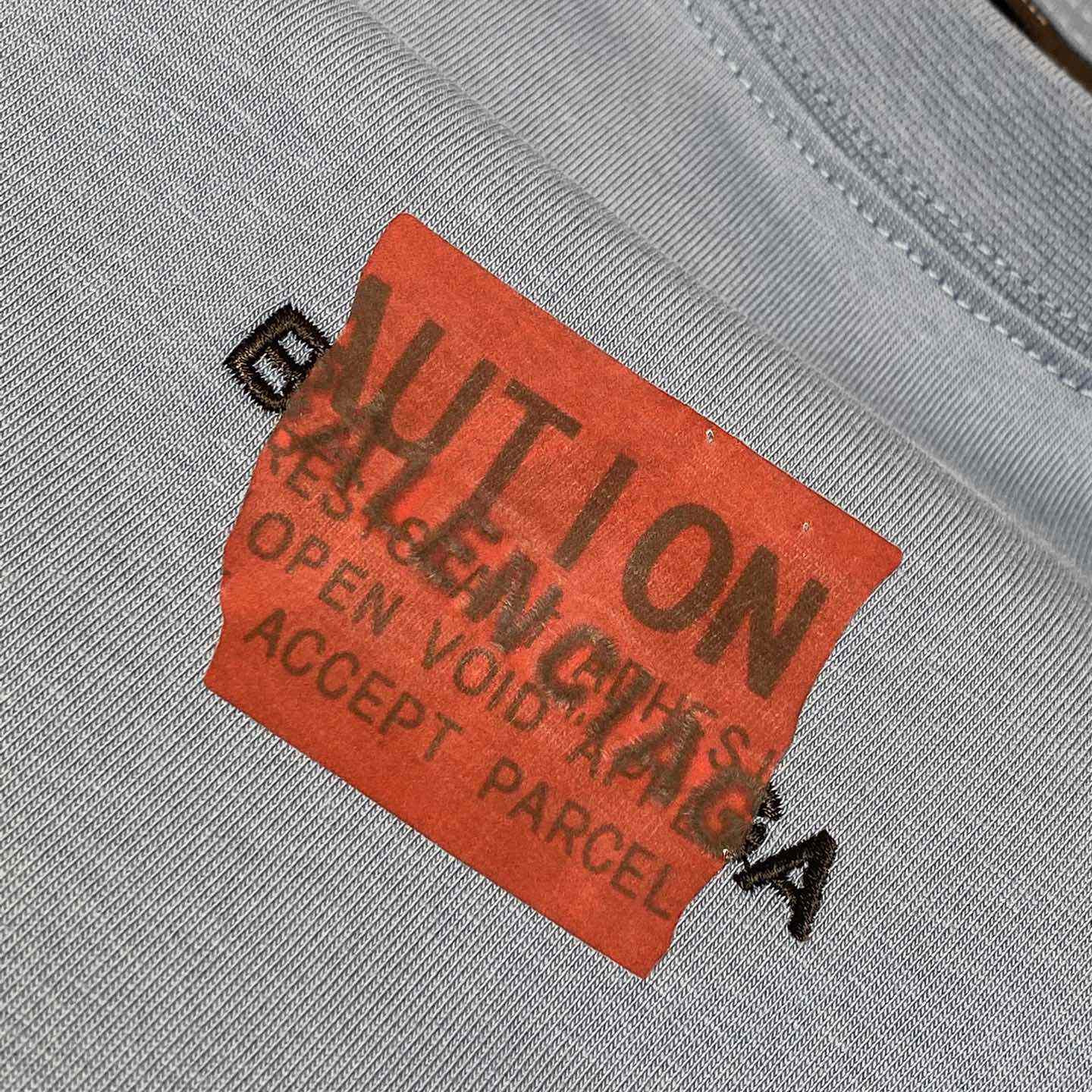 Balenciaga Taped Balenciaga Back T-Shirt Medium Fit In Grey Blue - DopestKickz