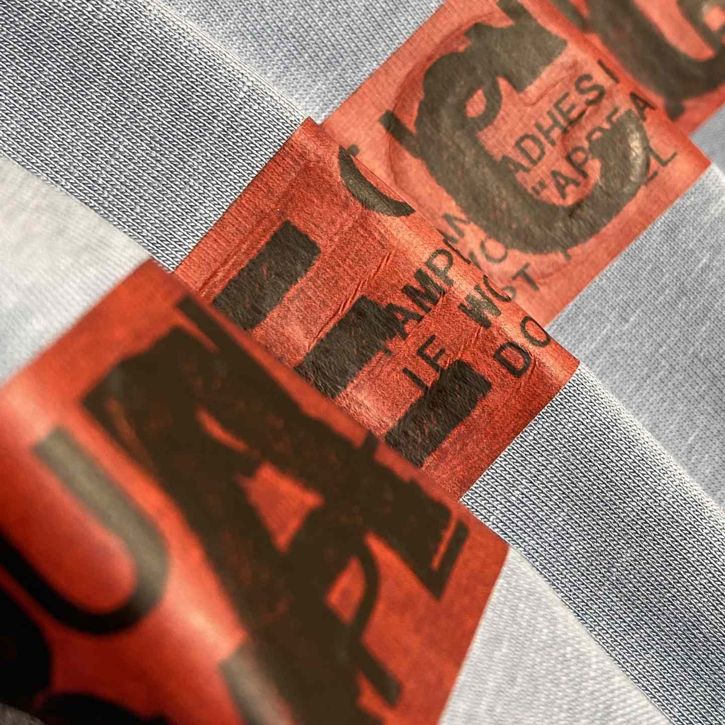 Balenciaga Taped Balenciaga Back T-Shirt Medium Fit In Grey Blue - DopestKickz