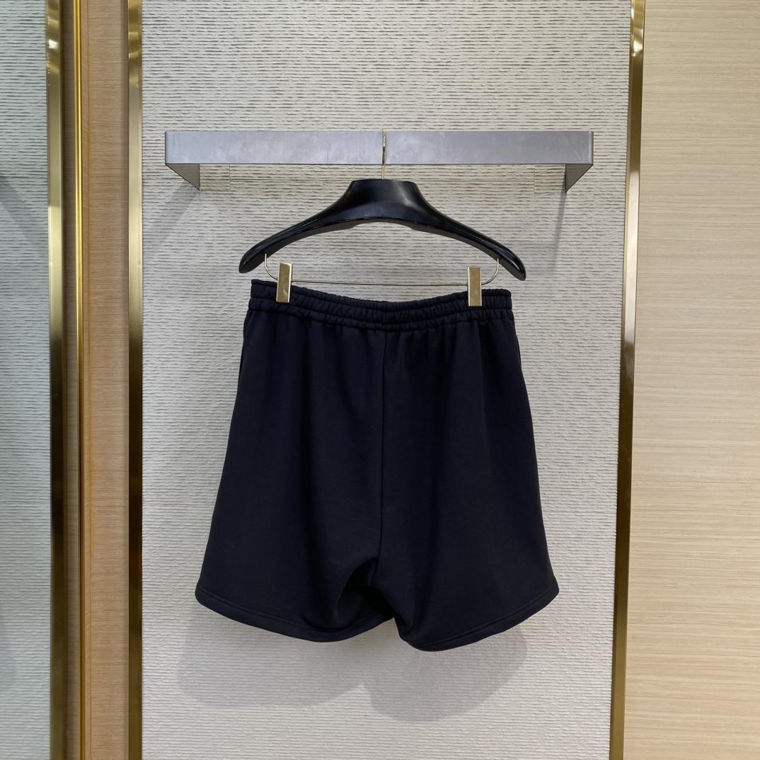 Balenciaga Taped Balenciaga Back Shorts In Faded Black - DopestKickz