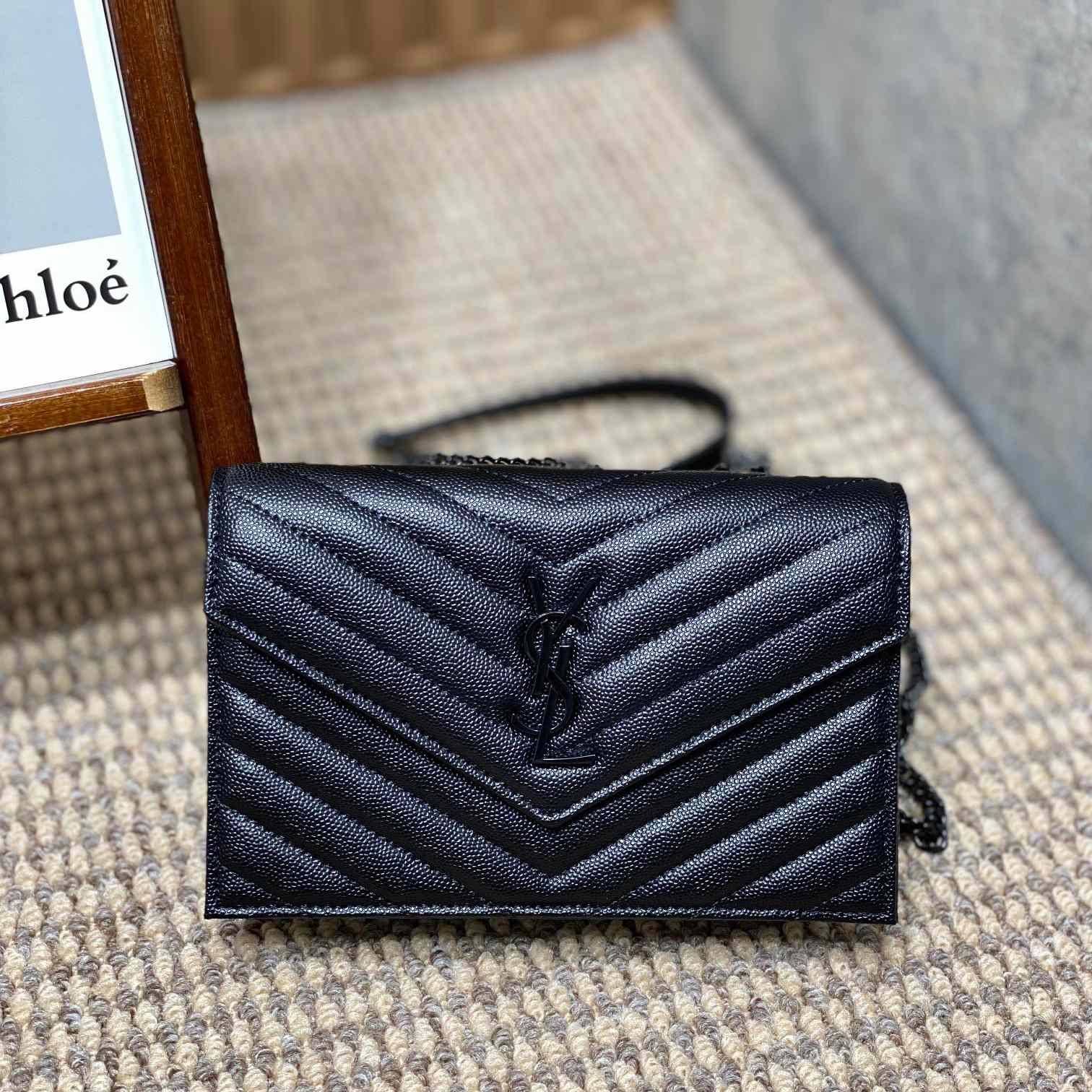 Saint Laurent Wallets On Chain  19×12.5×4cm - DopestKickz