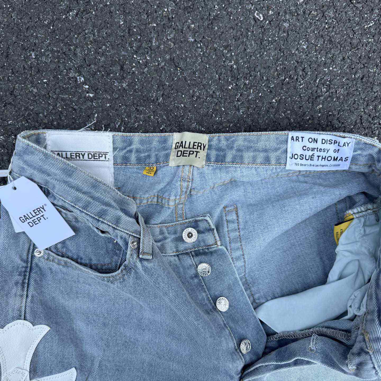 Chrome Hearts x Gallery Dept Cross Patch Flare Denim Jean - DopestKickz