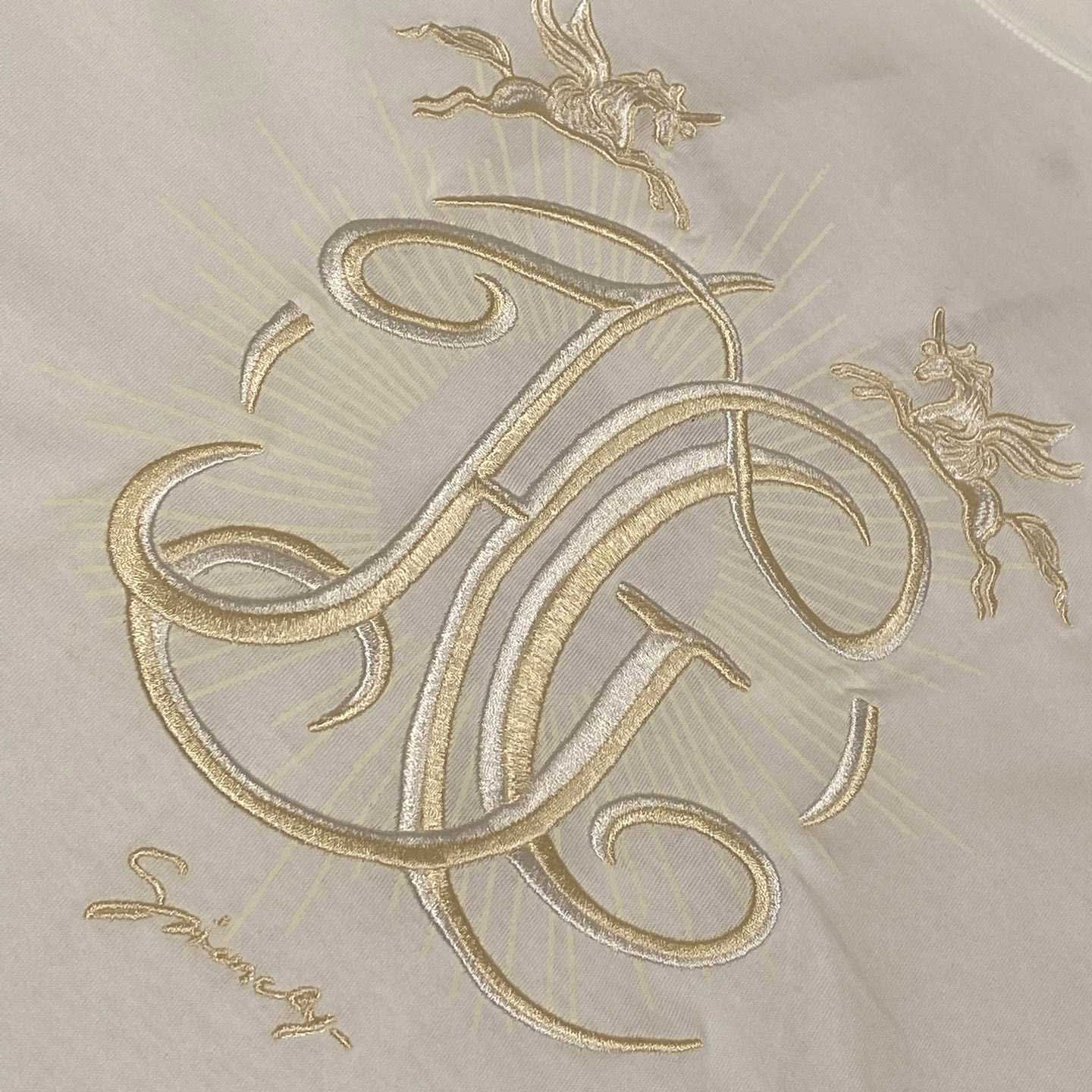 Givenchy T-shirt In Cotton With HG Embroidery - DopestKickz