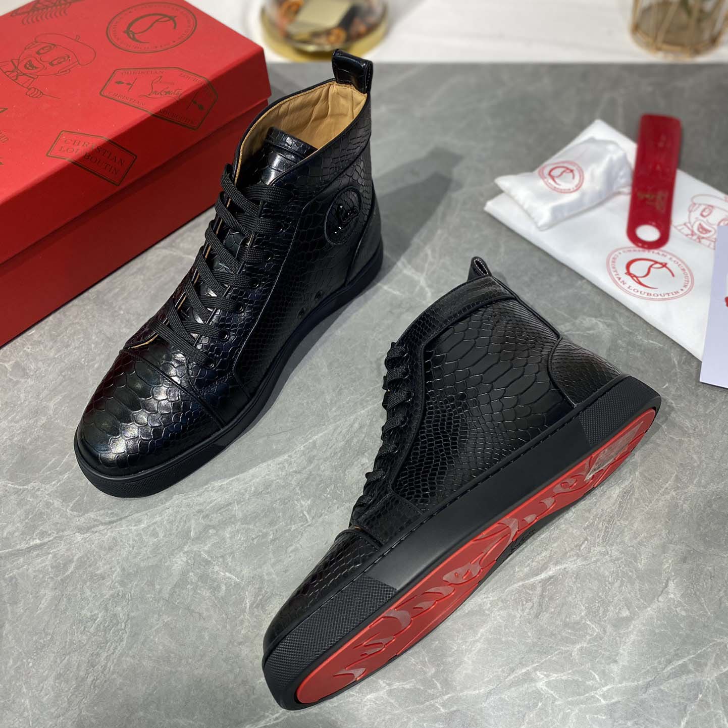 Christian Louboutin High-top Sneakers  - DopestKickz