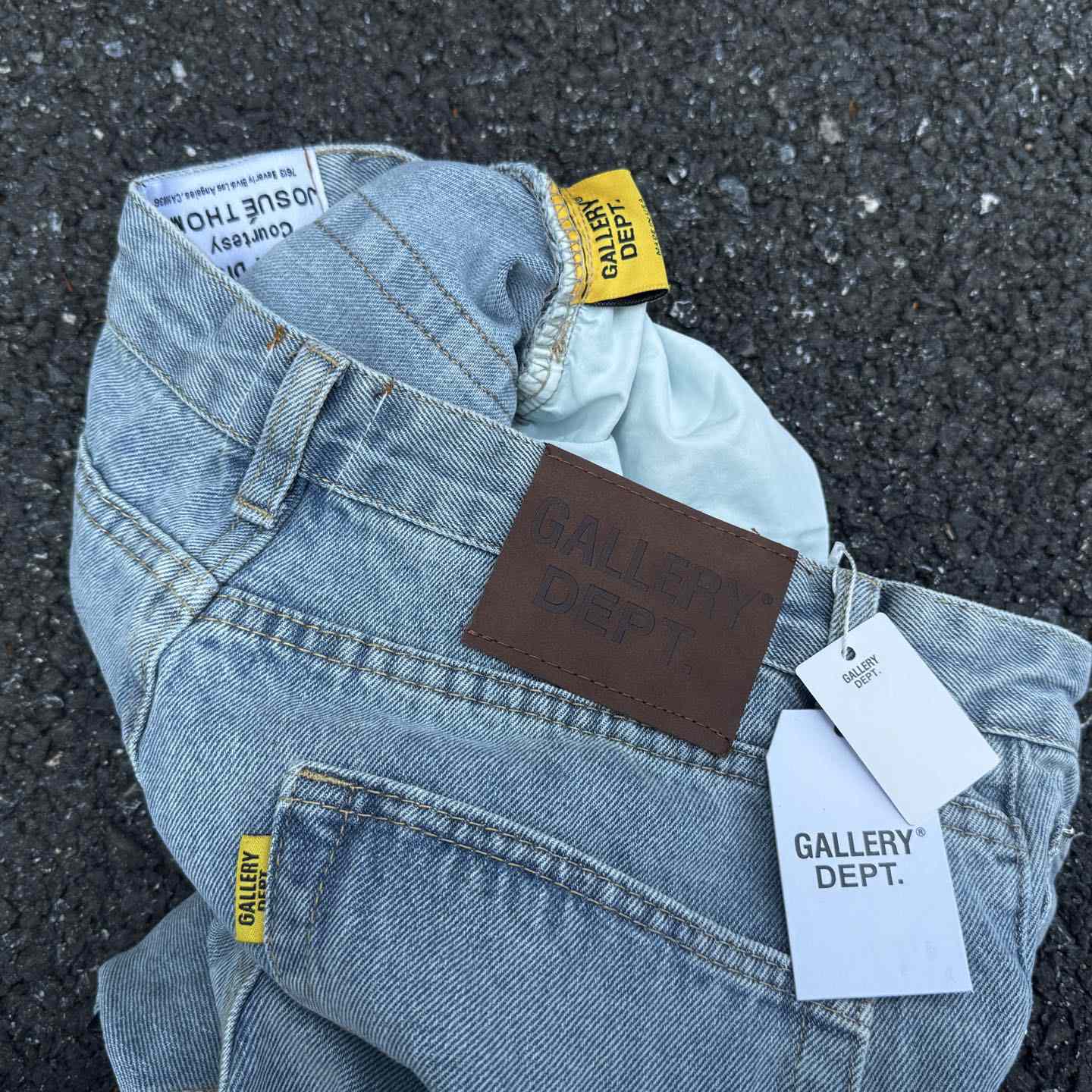 Chrome Hearts x Gallery Dept Cross Patch Flare Denim Jean - DopestKickz