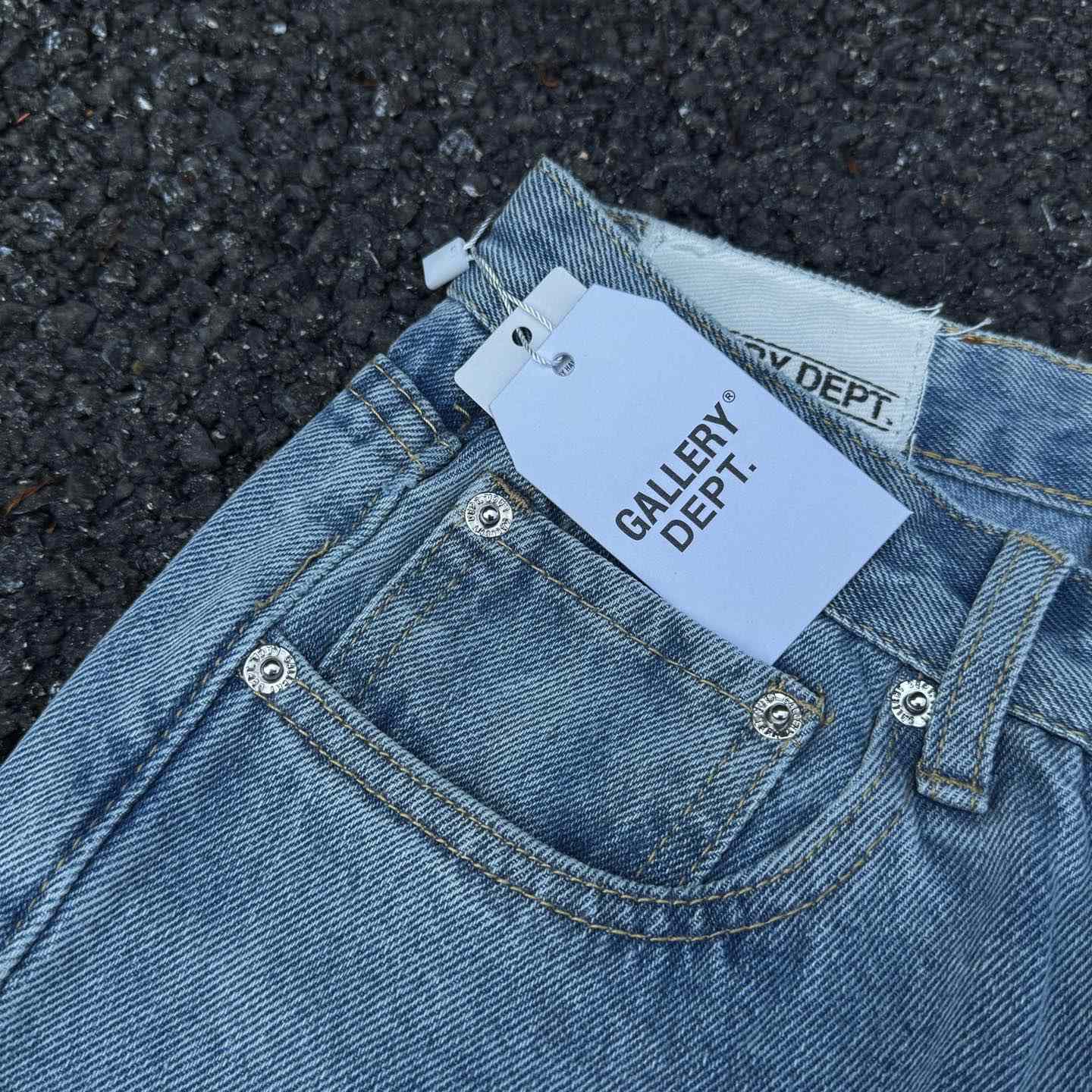 Chrome Hearts x Gallery Dept Cross Patch Flare Denim Jean - DopestKickz