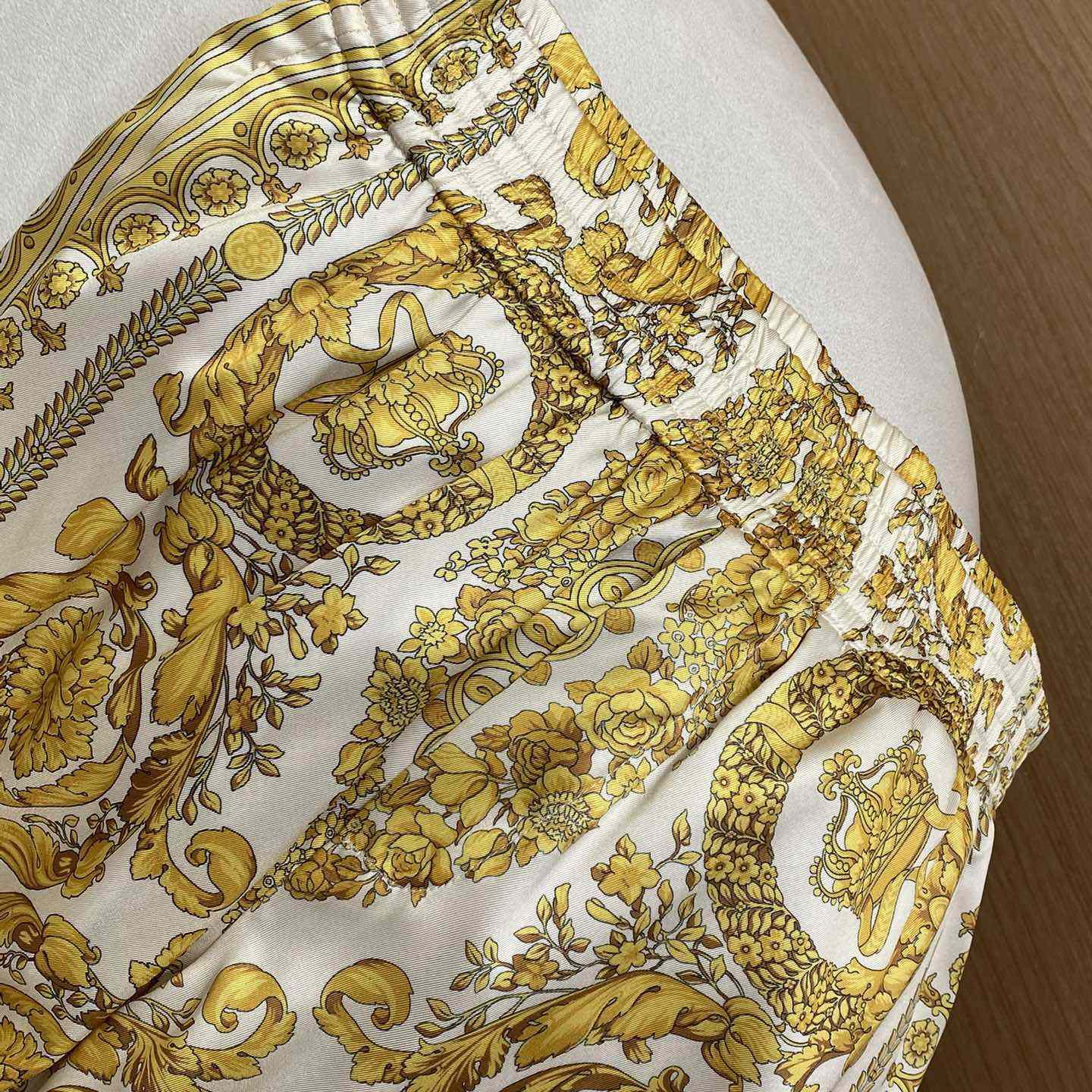 Versace Barocco Silk Shirt & Shorts  - DopestKickz