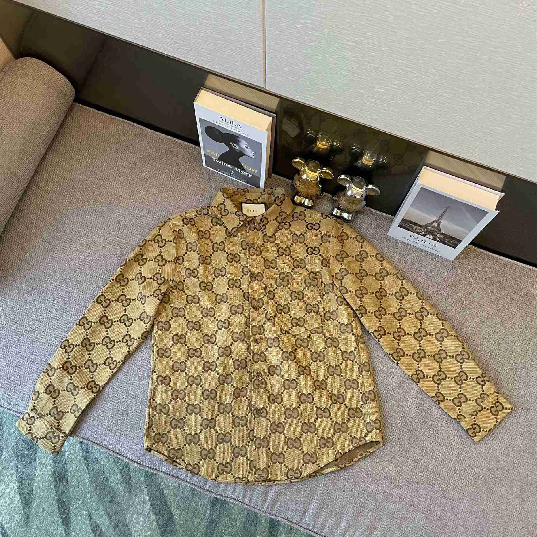 Gucci Maxi GG canvas shirt - DopestKickz
