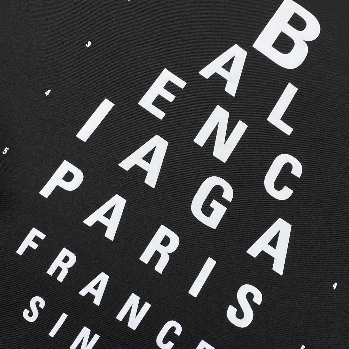 Balenciaga Eye Chart Distressed Oversize Cotton T-shirt - DopestKickz