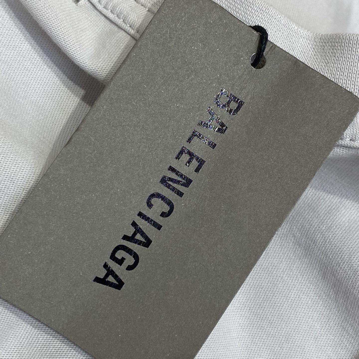 Balenciaga Eye Chart Distressed Oversize Cotton T-shirt - DopestKickz