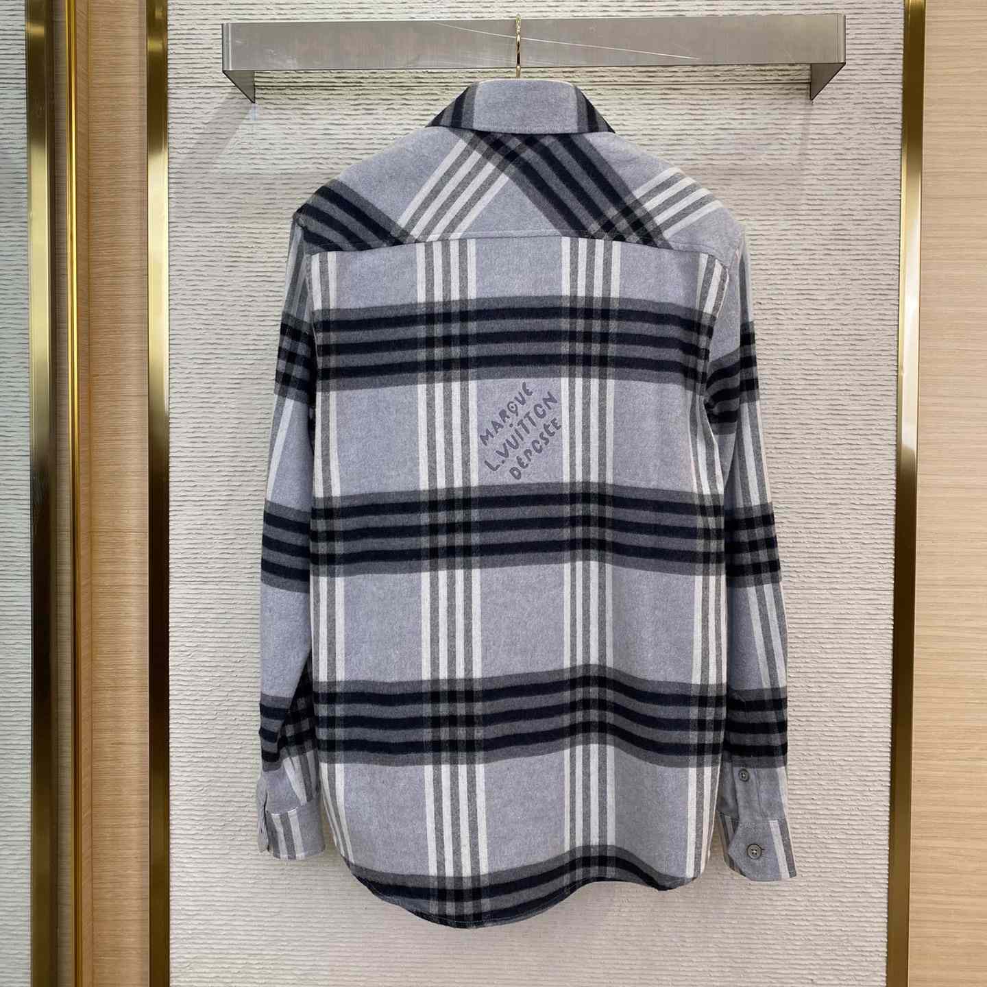 Louis Vuitton Long-Sleeved Cotton Flannel Shirt  1AFXST - DopestKickz