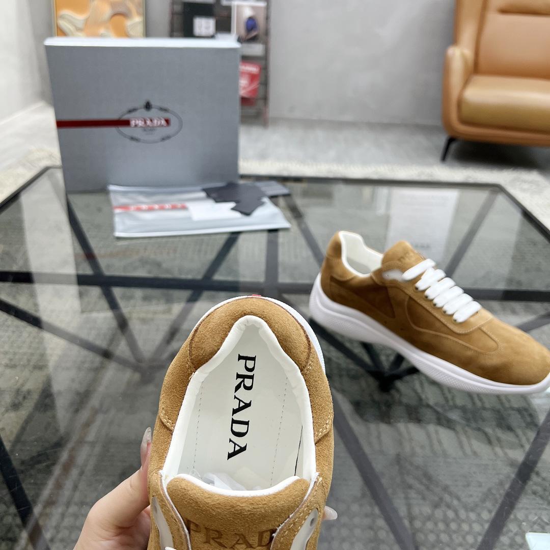 Prada America's Cup Suede Sneakers - DopestKickz