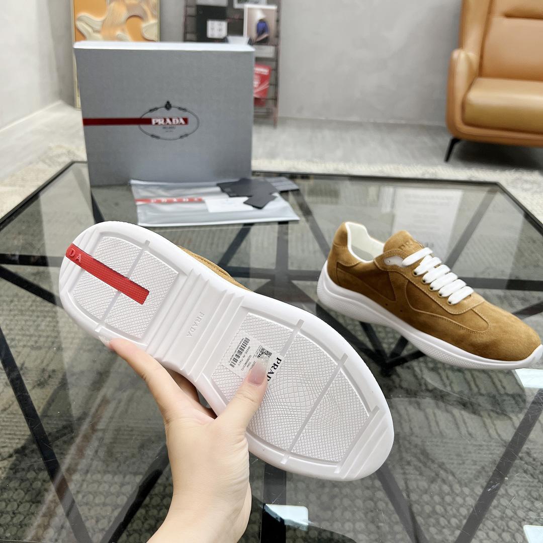 Prada America's Cup Suede Sneakers - DopestKickz