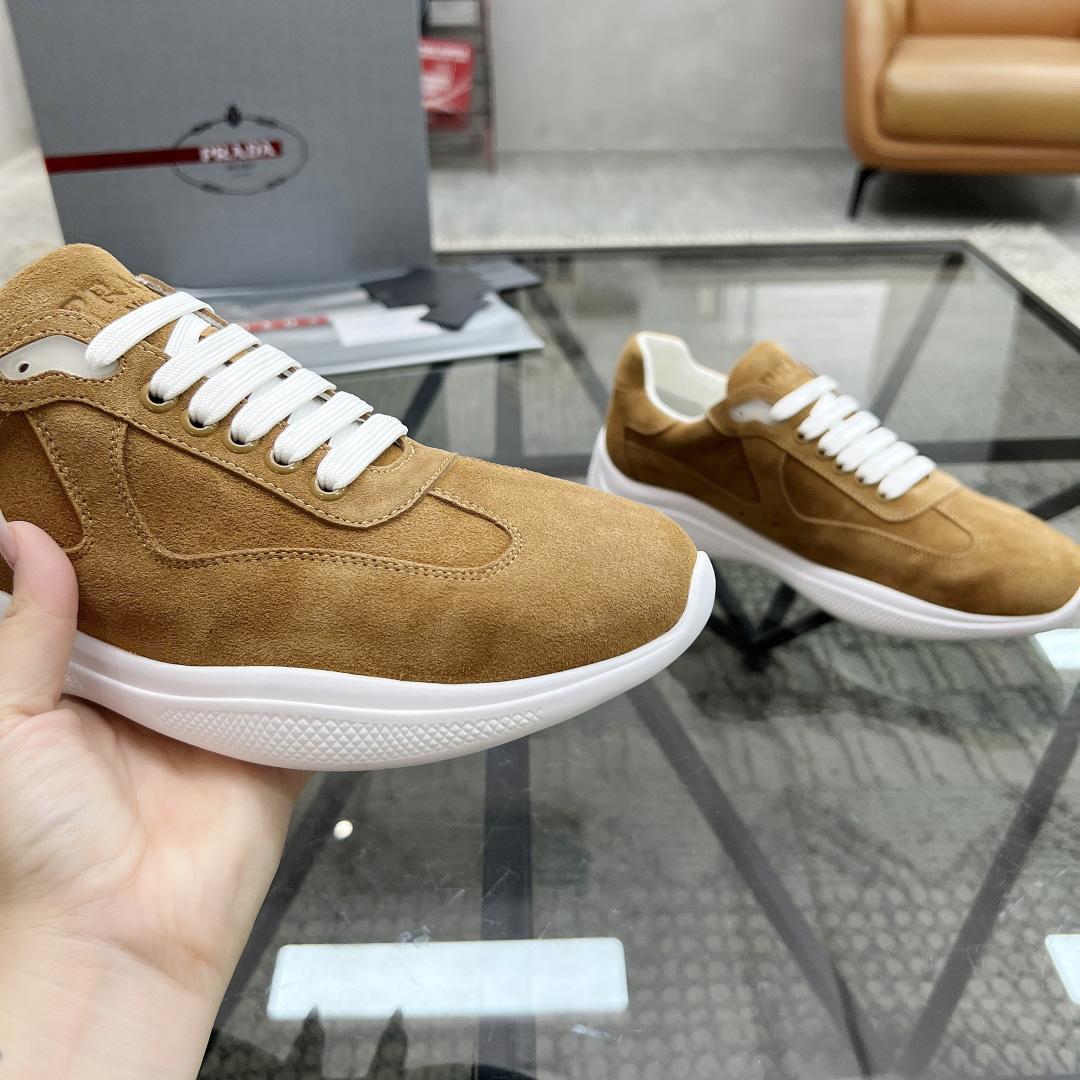 Prada America's Cup Suede Sneakers - DopestKickz