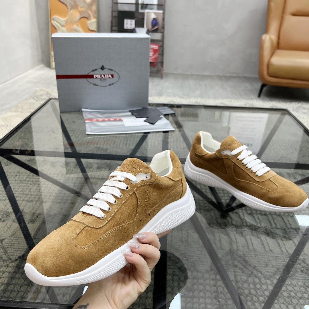 Prada America's Cup Suede Sneakers - DopestKickz