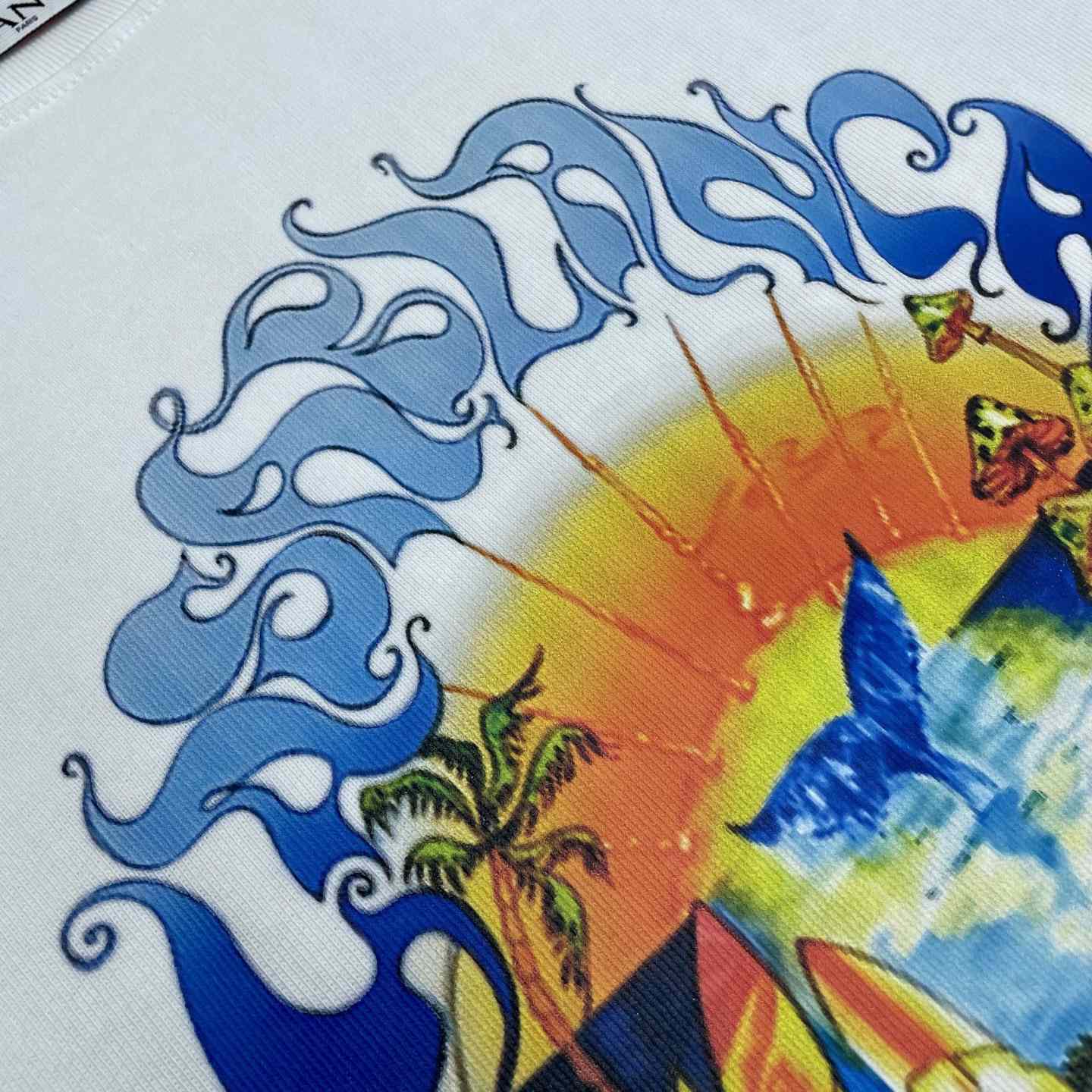 Casablanca Surf Trip Printed Tee - White  C996 - DopestKickz