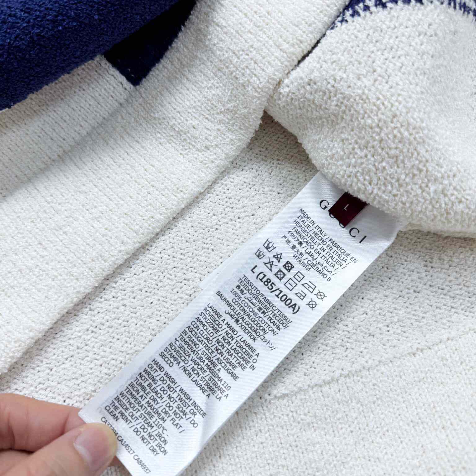 Gucci Cotton Blend Terry Knit Polo Shirt  - DopestKickz