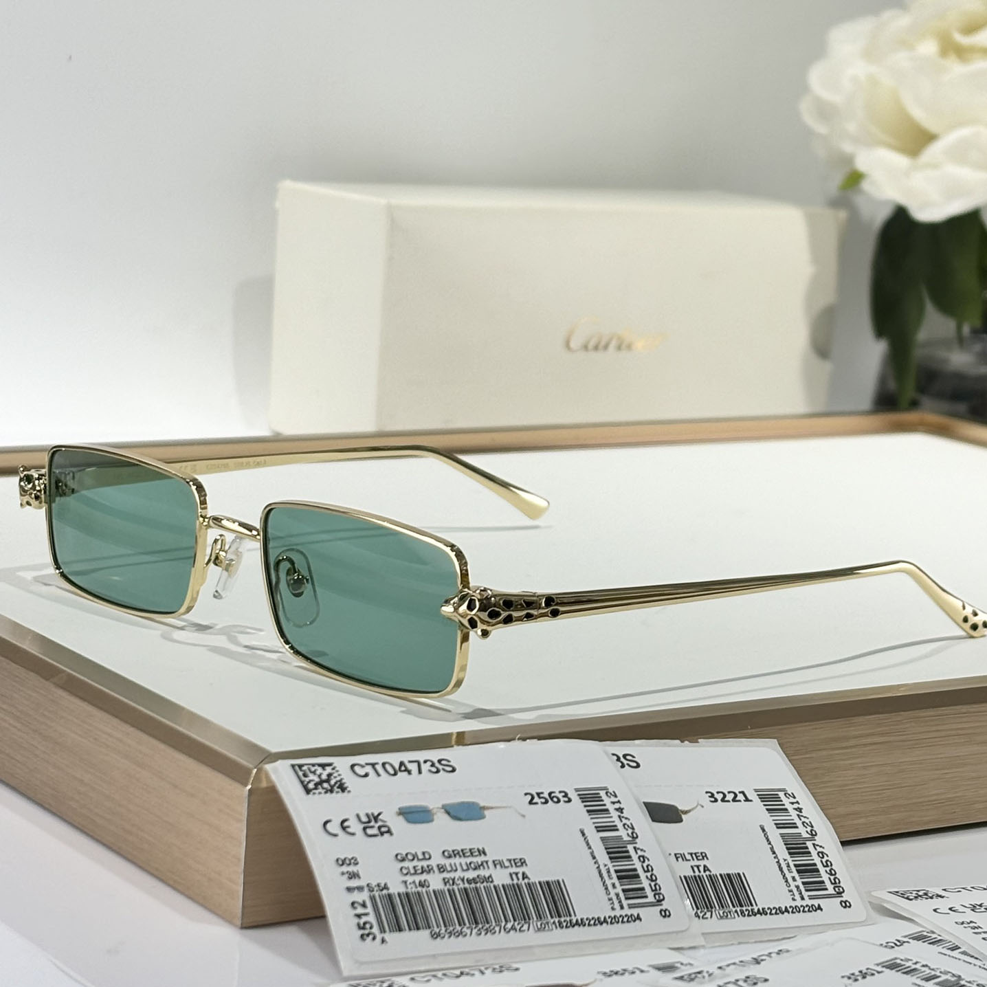 CartierRrectangle-frame Sunglasses   CT0473S - DopestKickz