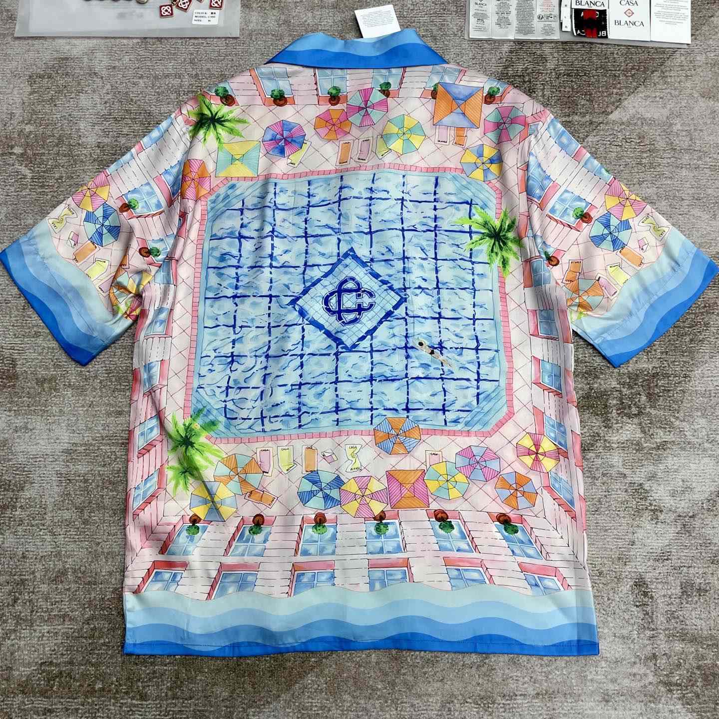 Casablanca Le Plongeon silk shirt    CA3516 - DopestKickz