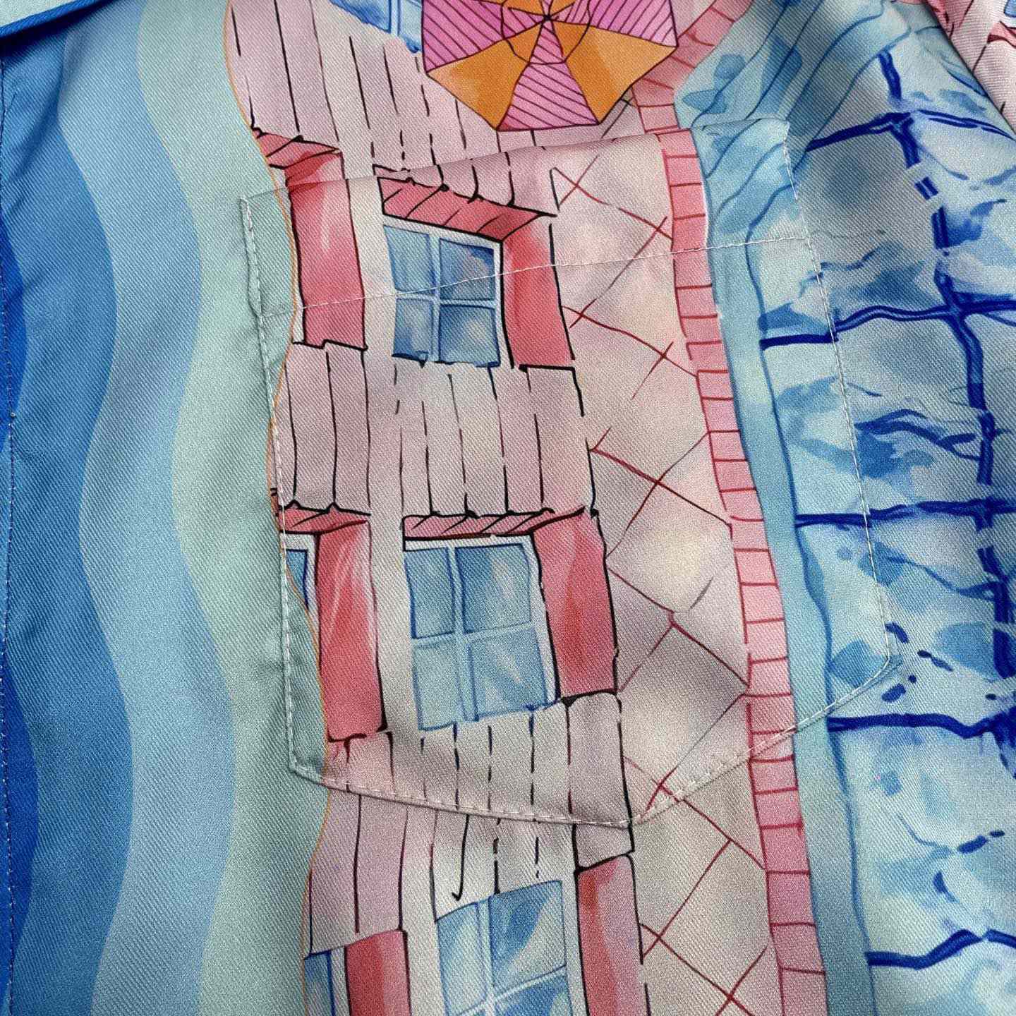 Casablanca Le Plongeon silk shirt    CA3516 - DopestKickz